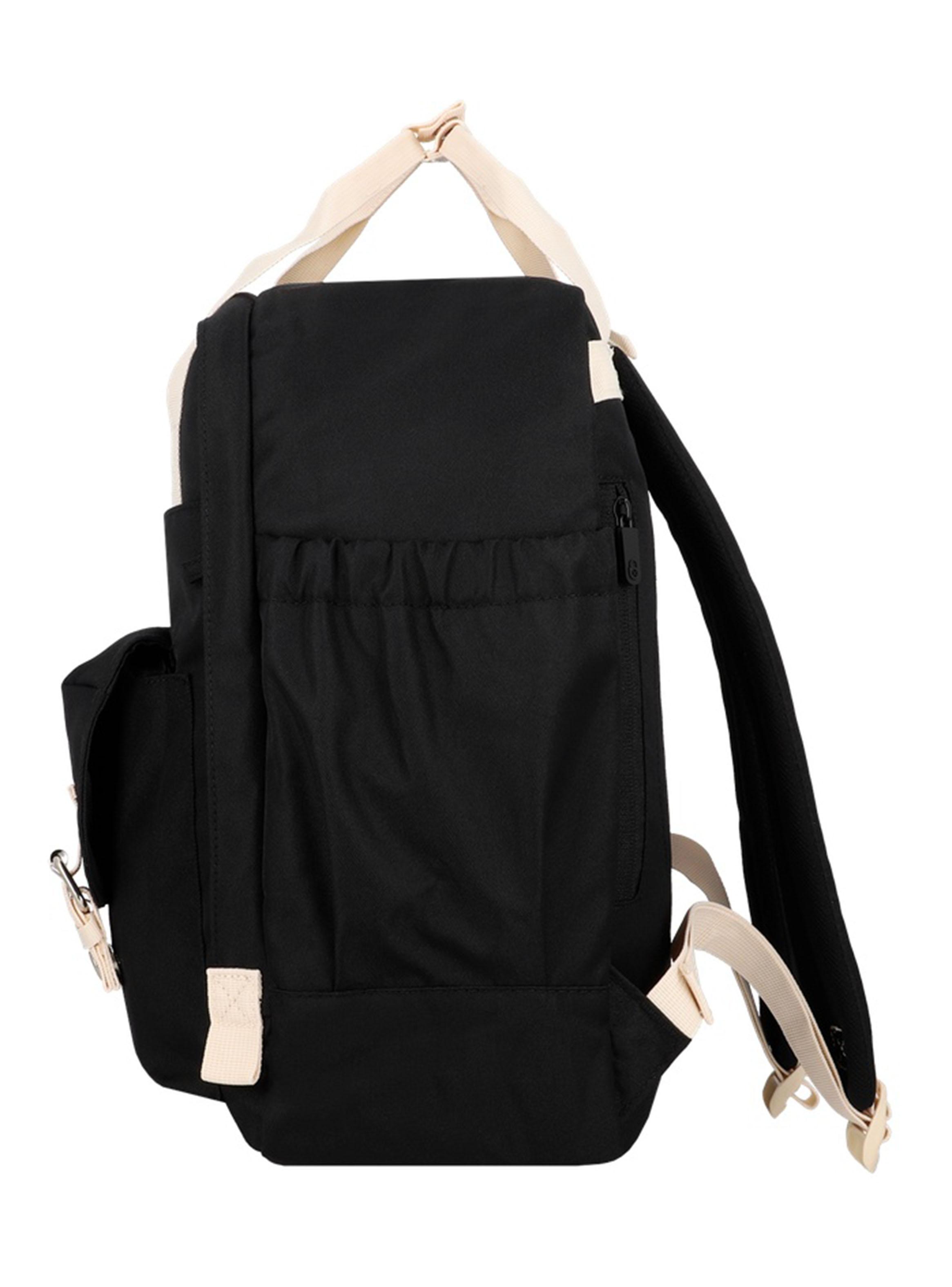 Mochila Notebook 15' Monroe Negro y Beige-4