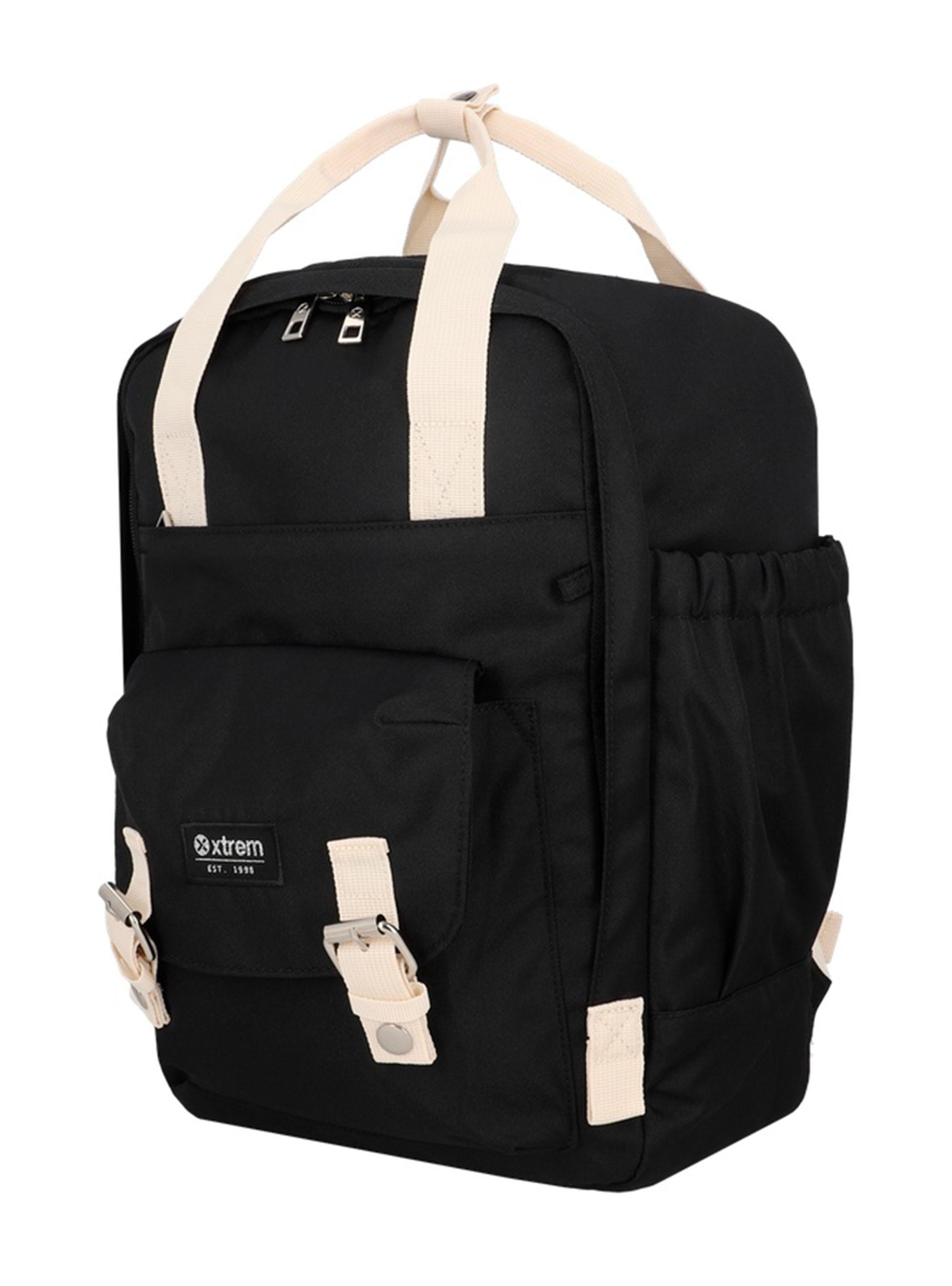 Mochila Notebook 15' Monroe Negro y Beige-2