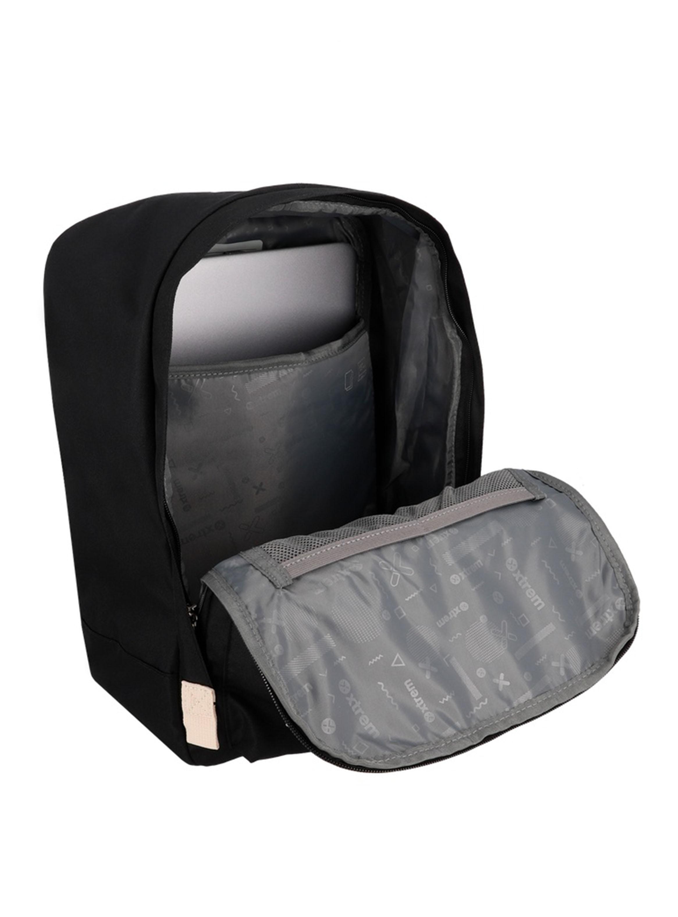 Mochila Notebook 15' Monroe Negro y Beige-3