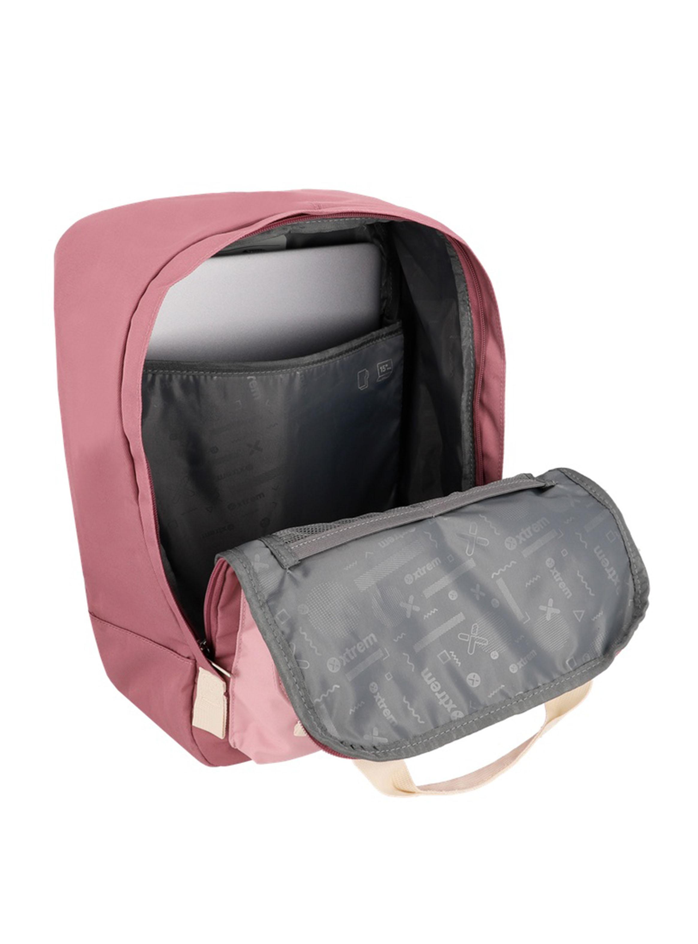 Mochila Notebook 15' Monroe Rosado y Beige-3