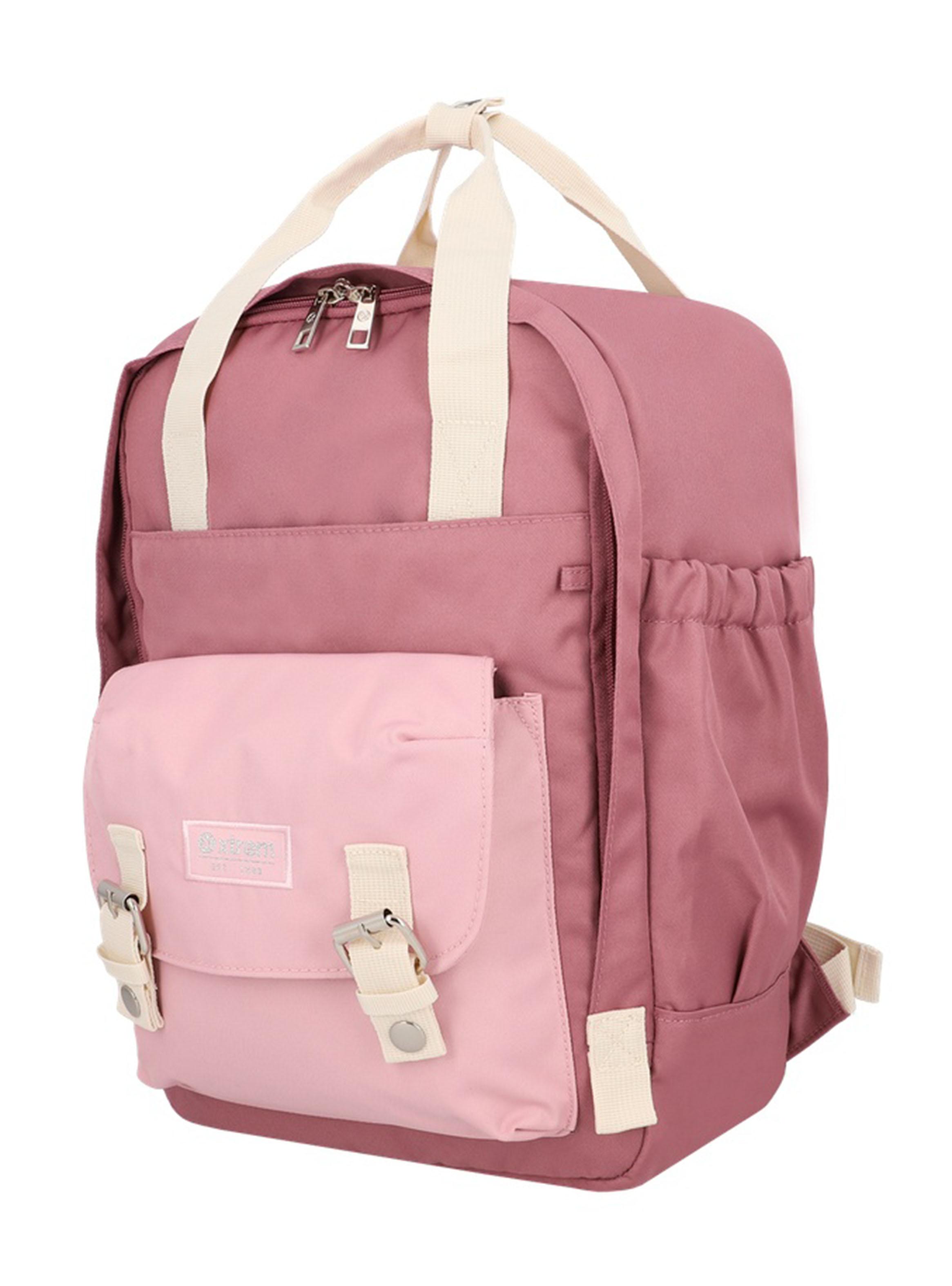 Mochila Notebook 15' Monroe Rosado y Beige-2