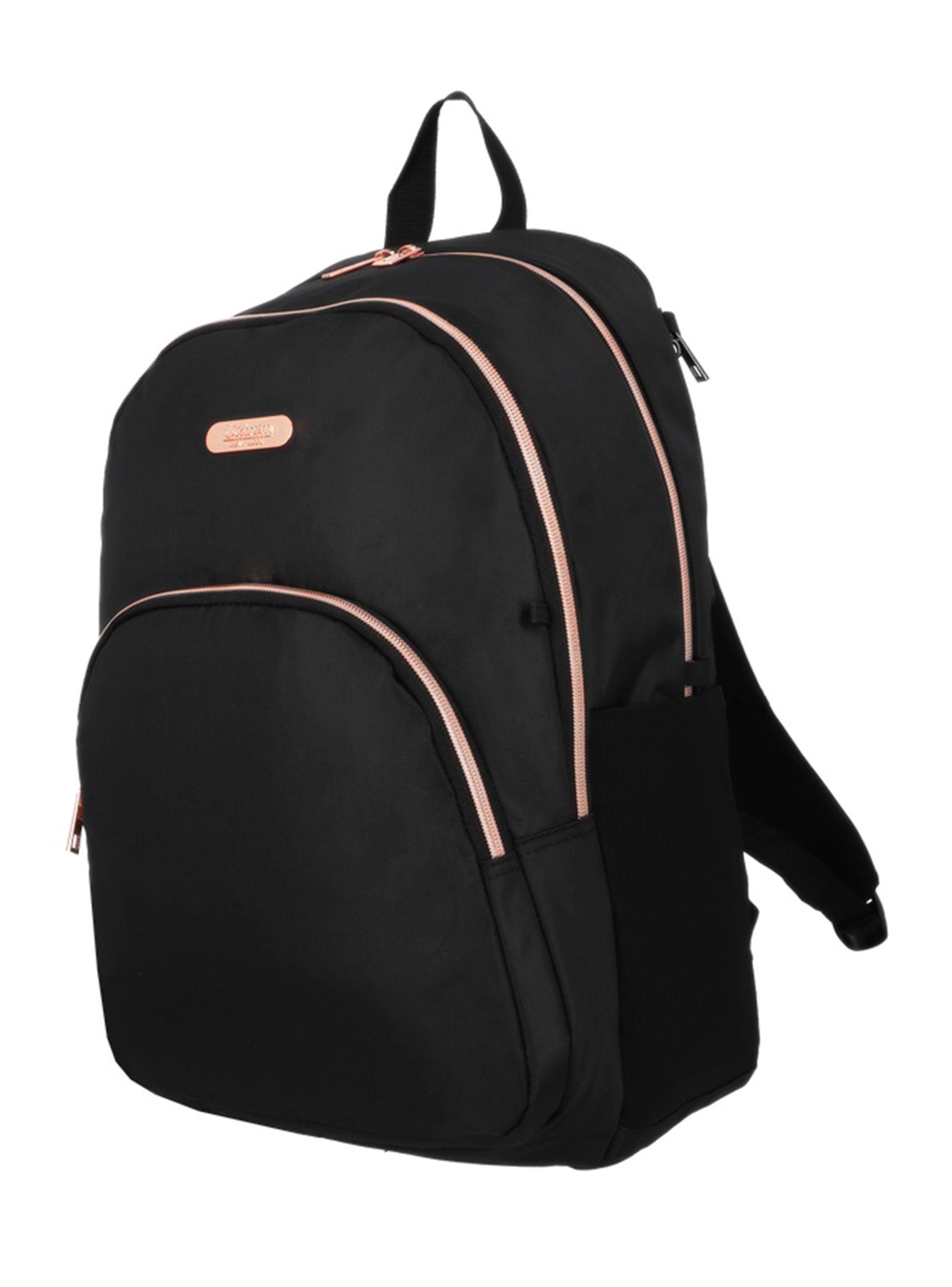 Mochila Notebook Kansas 6XT Negro Rose Gold 15'-2