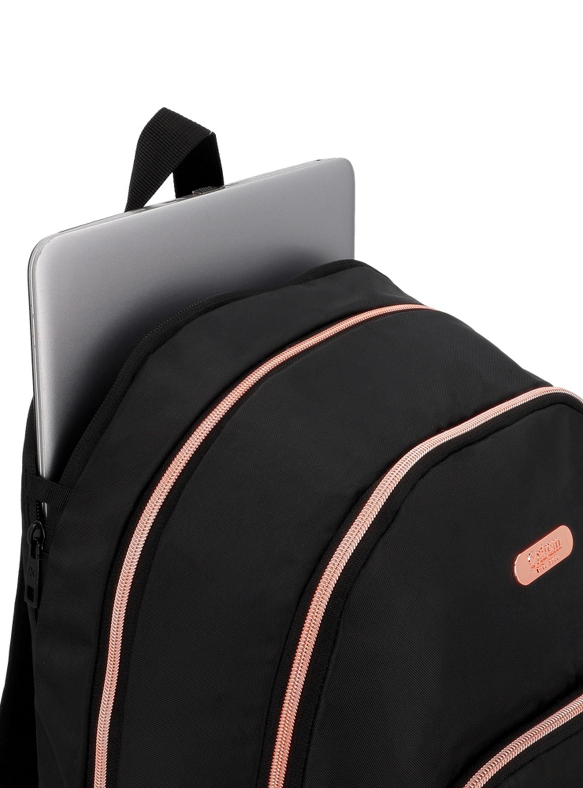 Mochila Notebook Kansas 6XT Negro Rose Gold 15'-4