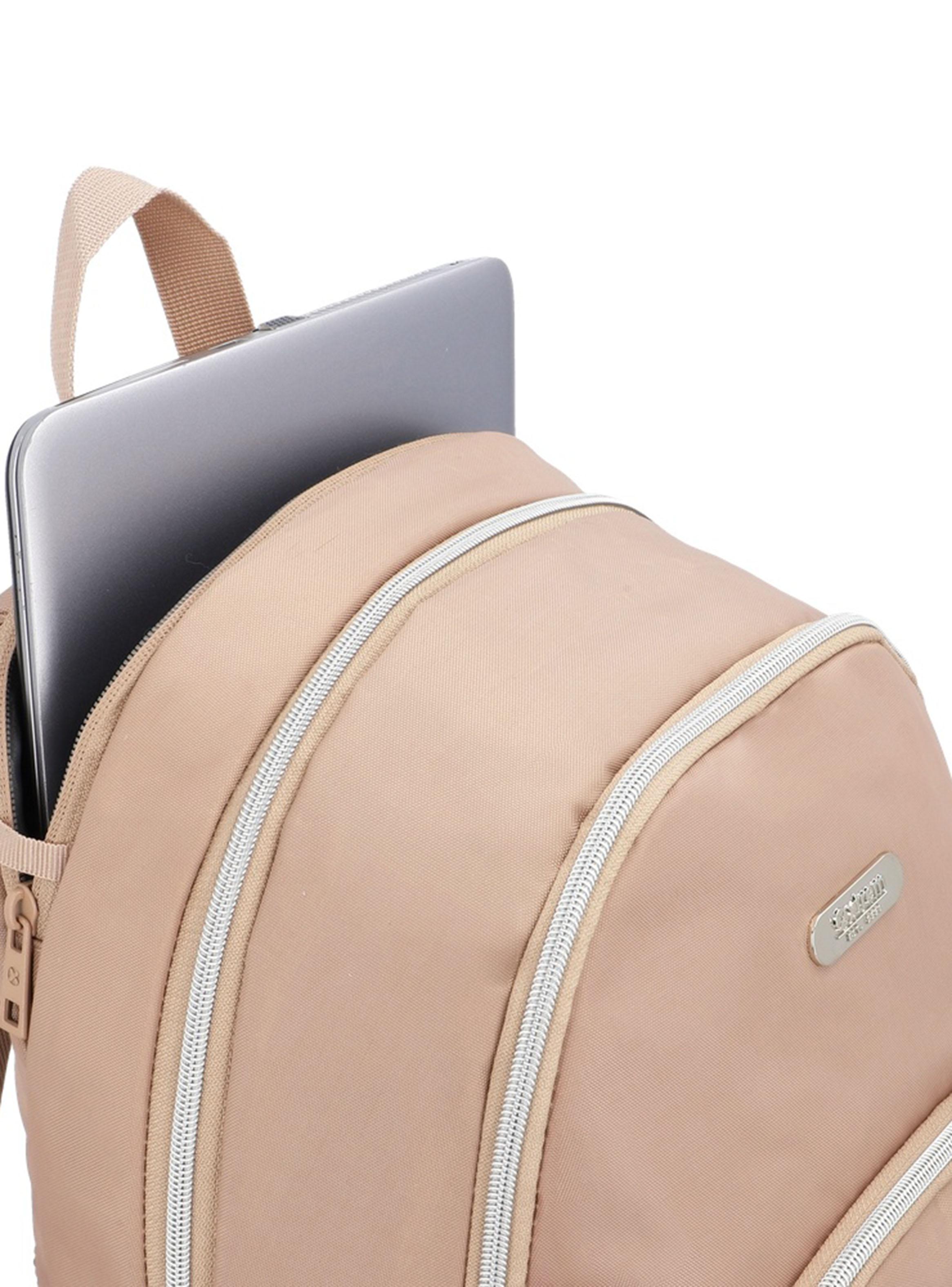 Mochila Notebook Kansas 6XT Beige 15'-4