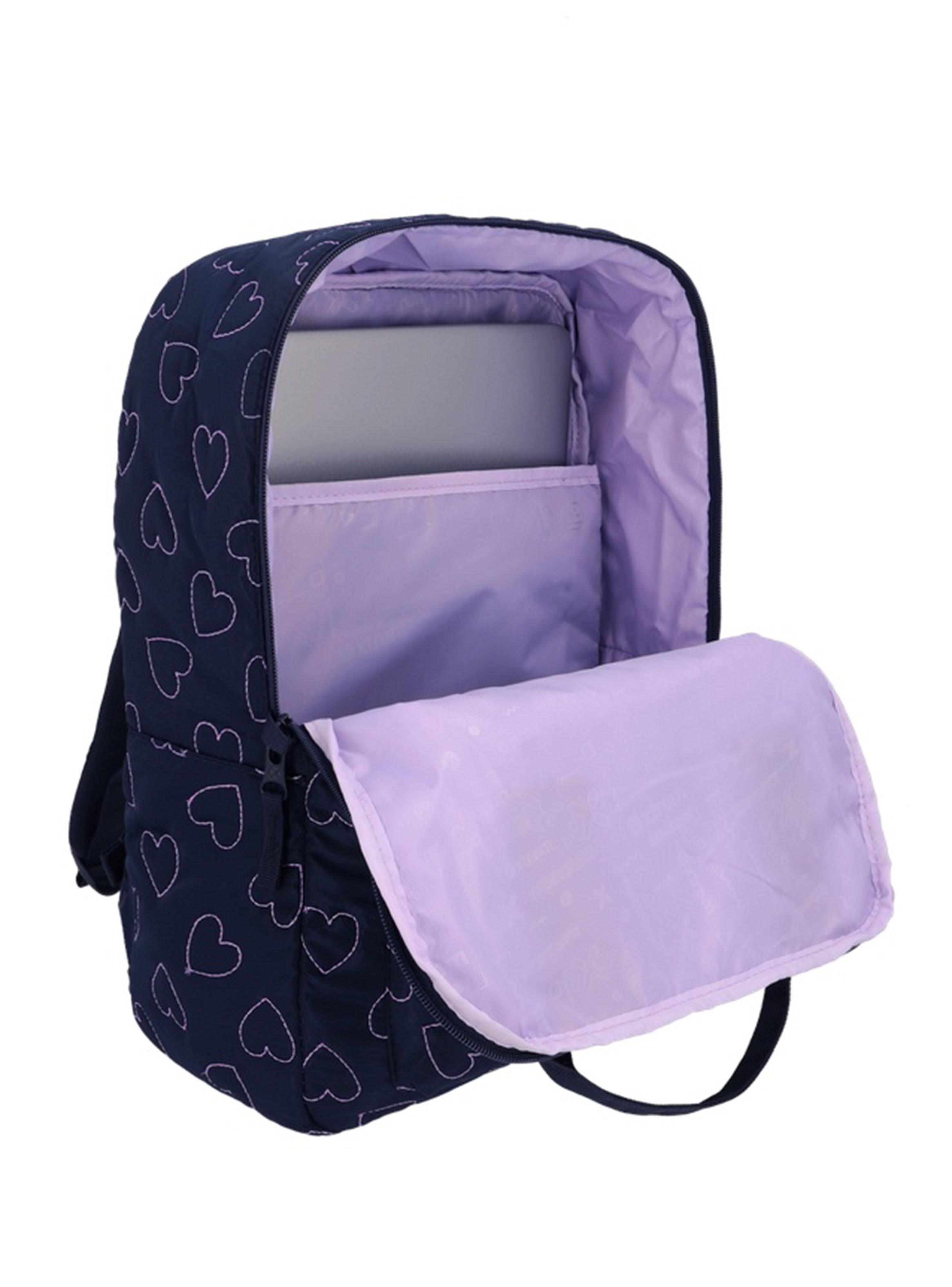 Mochila Notebook15' Leia Corazones Azul-3