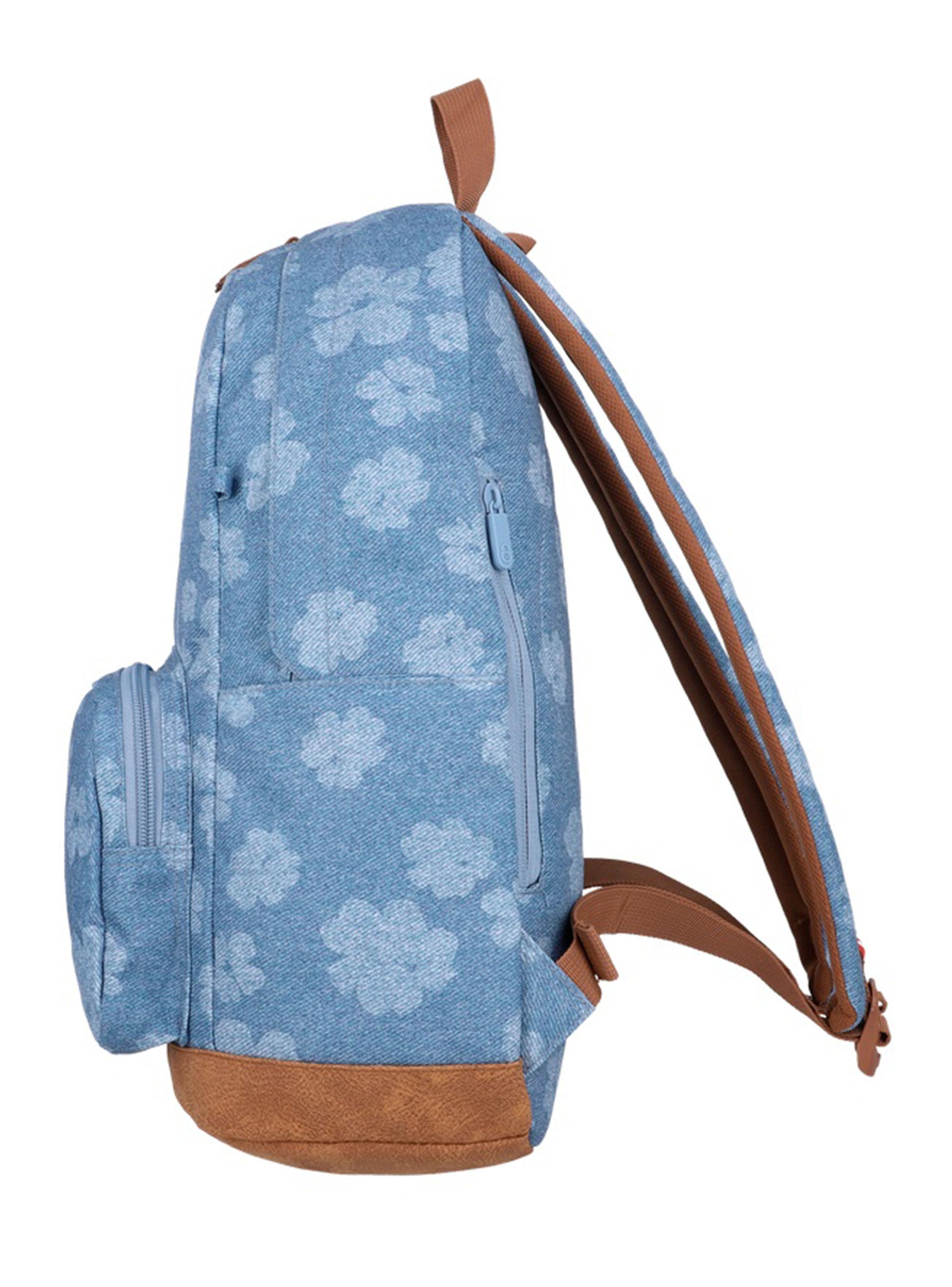 Mochila Notebook 15' Pop Denim Flores Azul-3