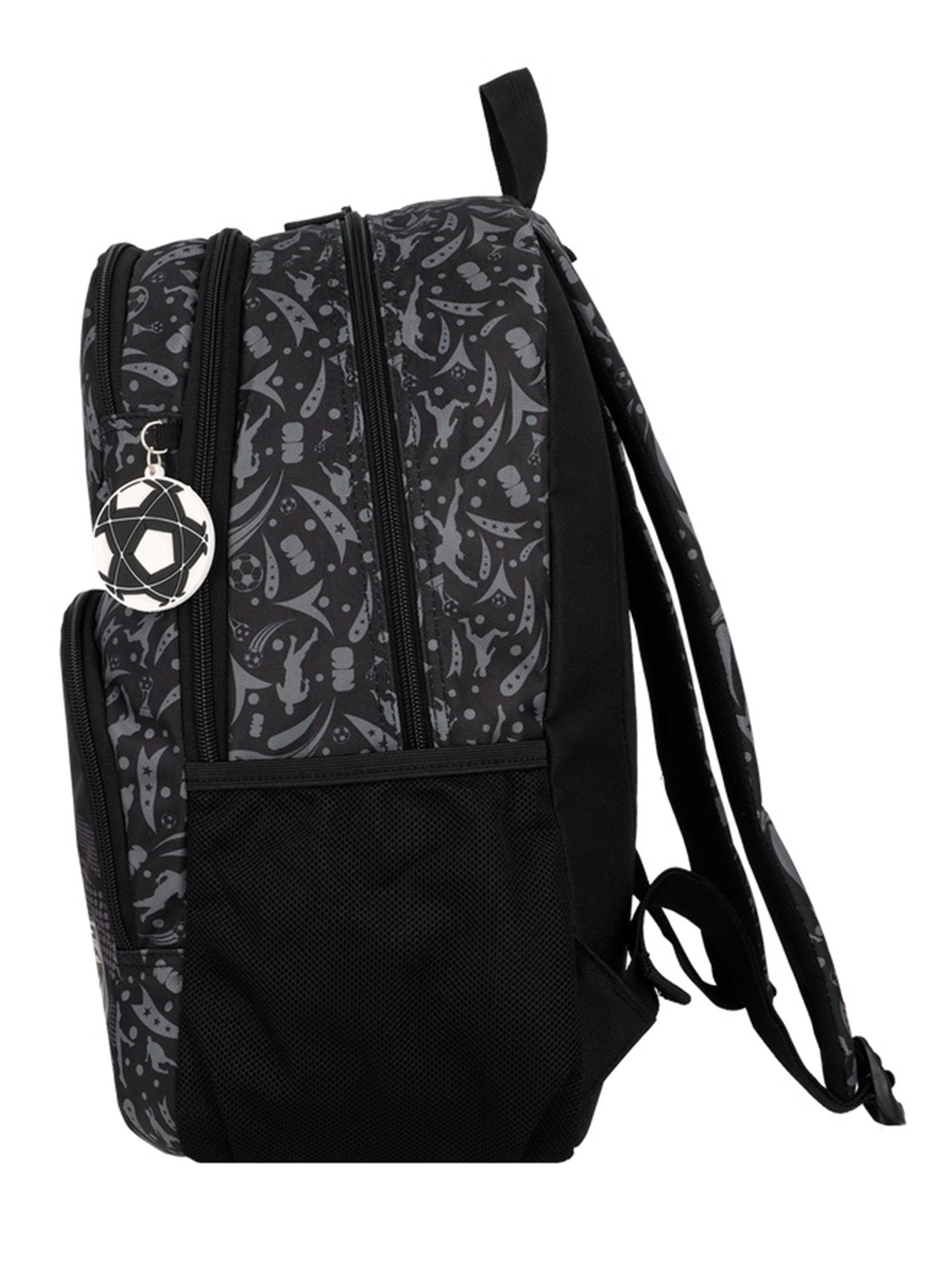 Mochila Hopper 2.0 6XT Fútbol Negro Gris-3