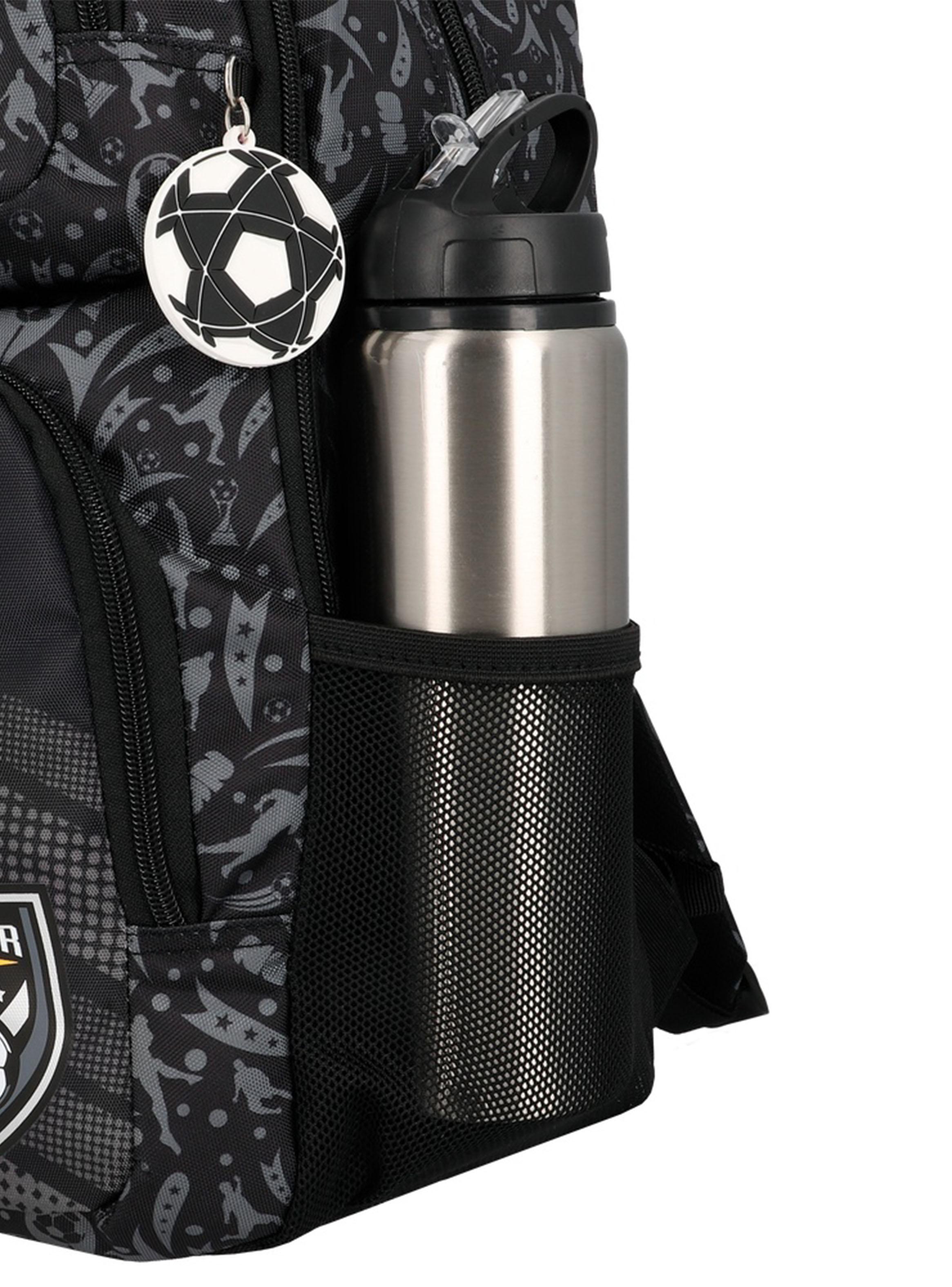 Mochila Hopper 2.0 6XT Fútbol Negro Gris-4