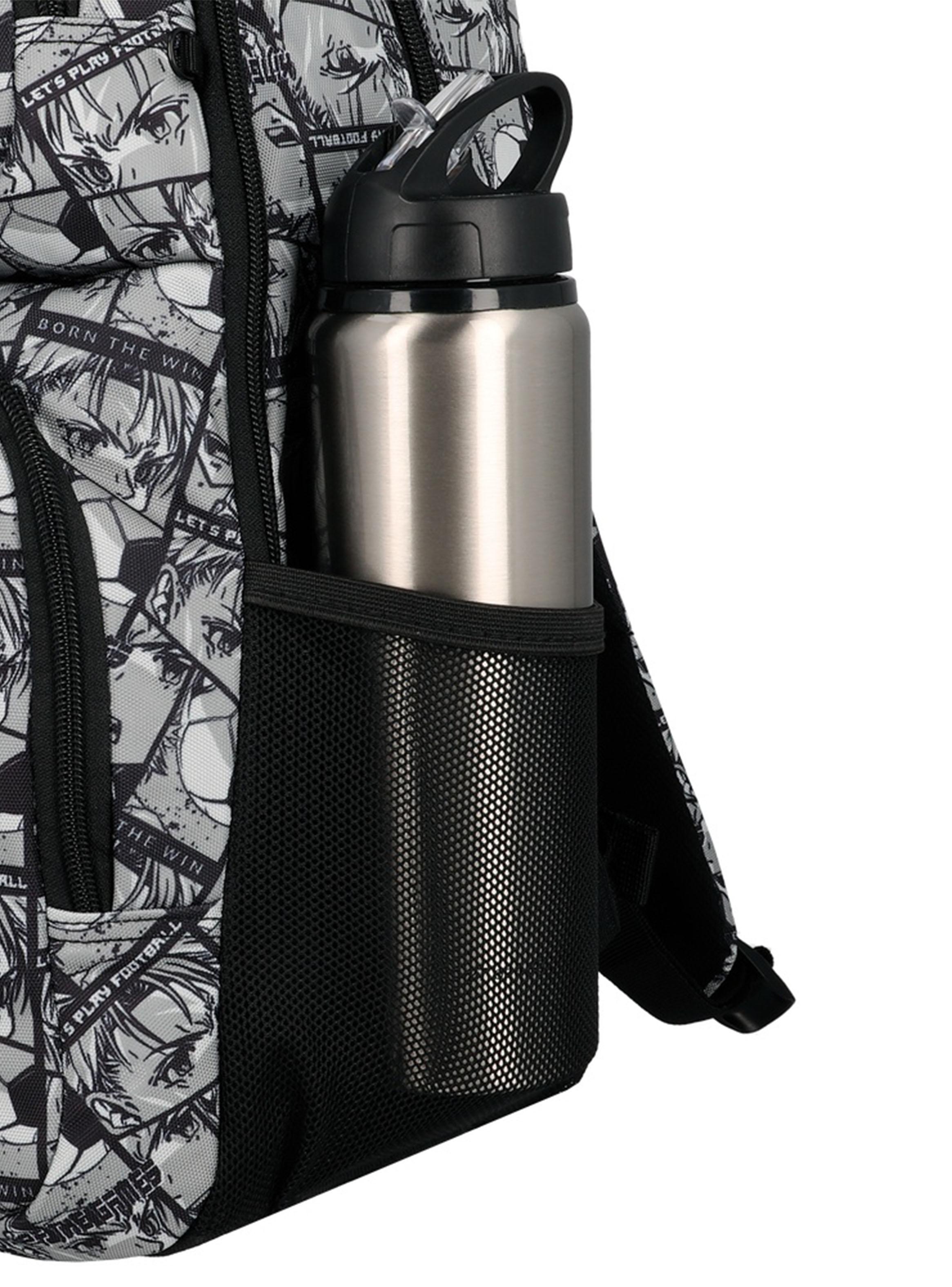 Mochila Escolar Hopper Cómic Gris-4