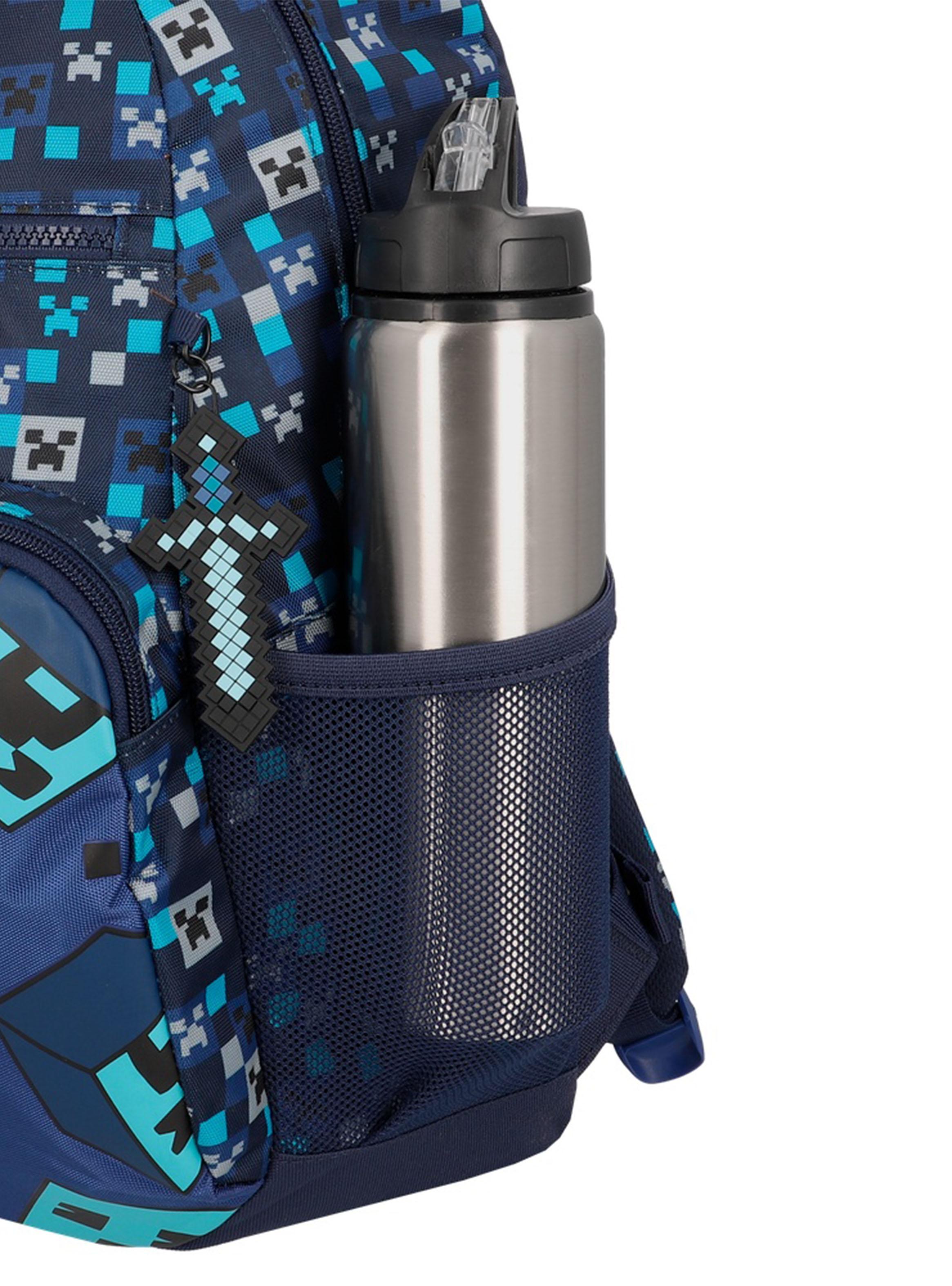 Mochila Escolar Bolt Pixels Azul-4