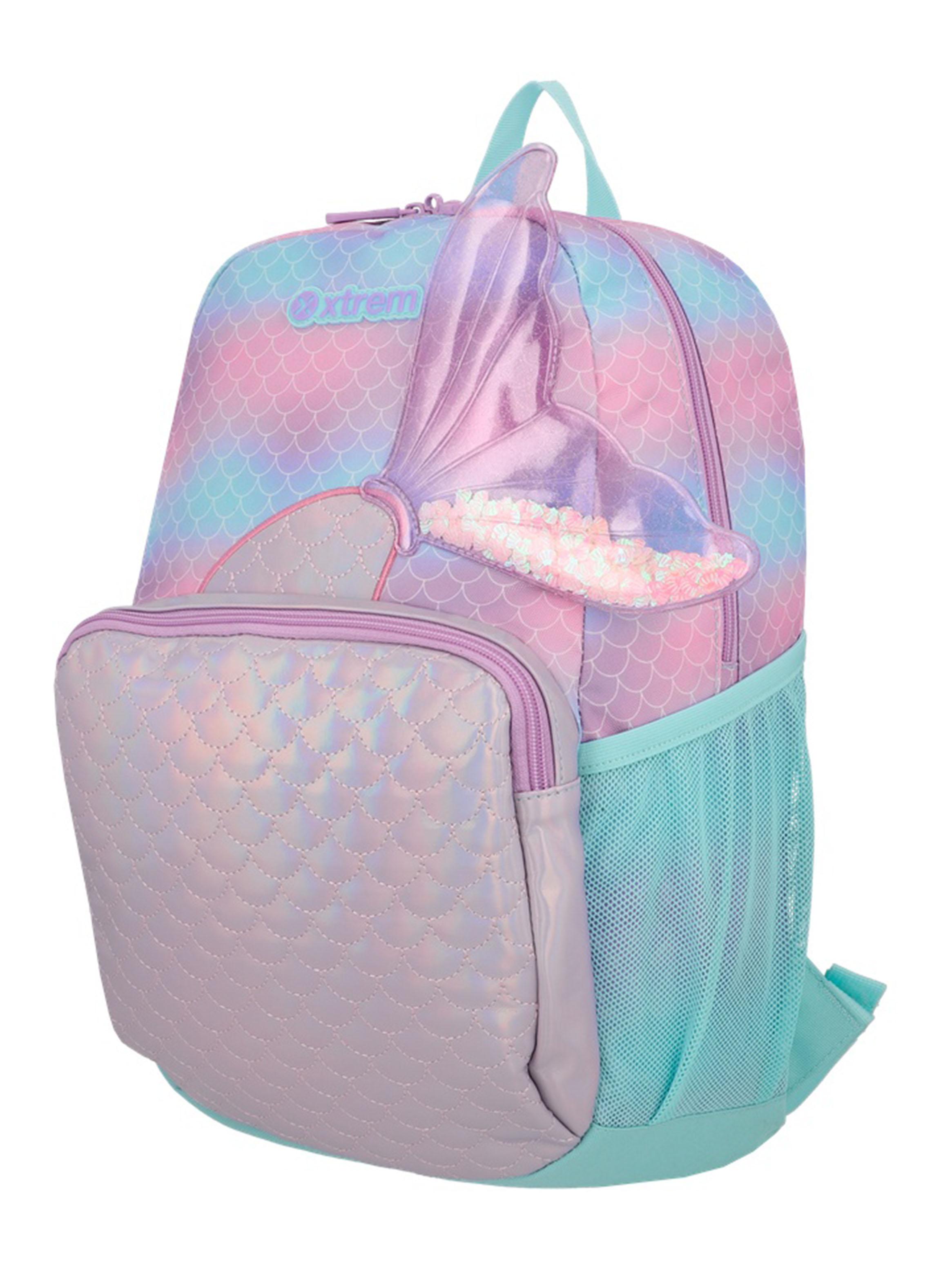 Mochila Escolar Bolt Sirena Lila-2