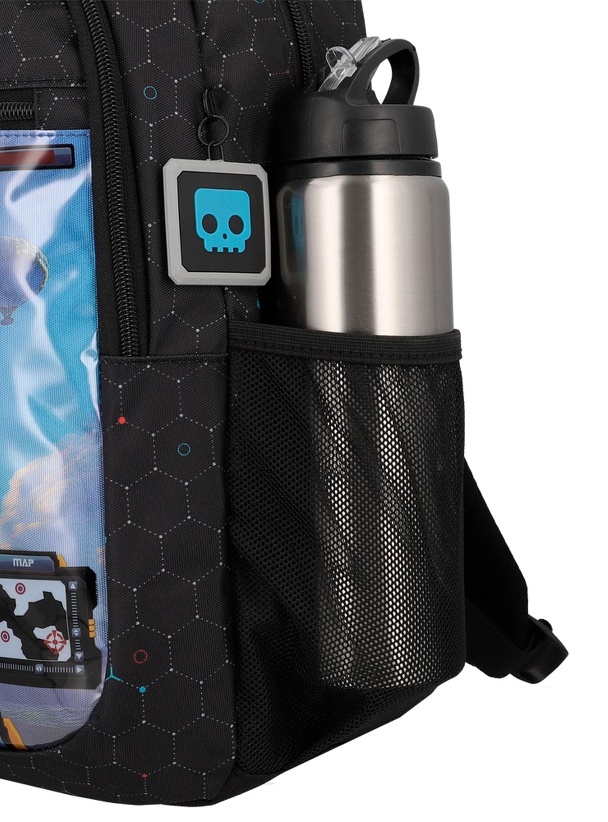 Mochila Escolar Logan Videojuego Negro-4