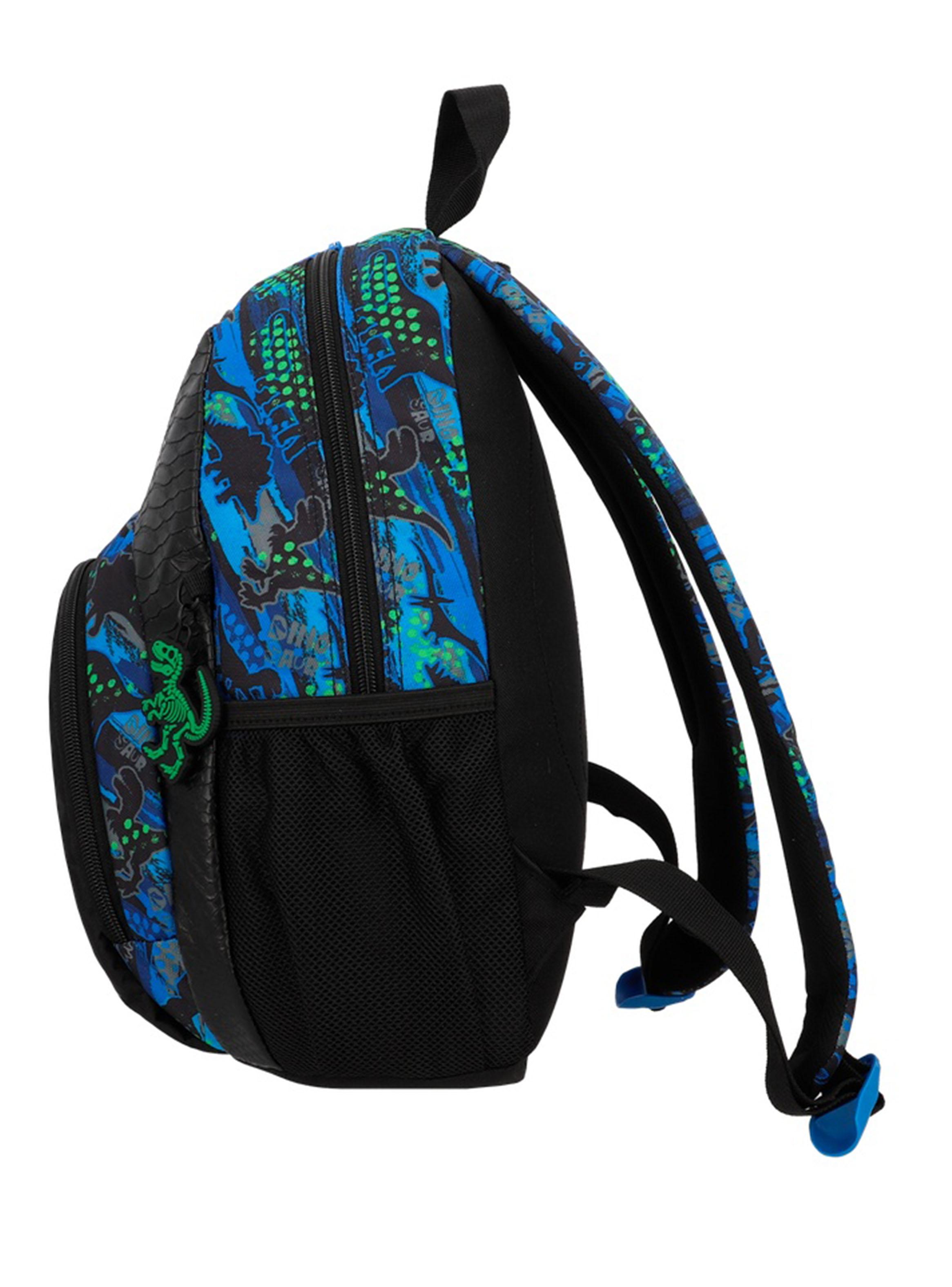 Mochila Escolar Power Dino Negro-3