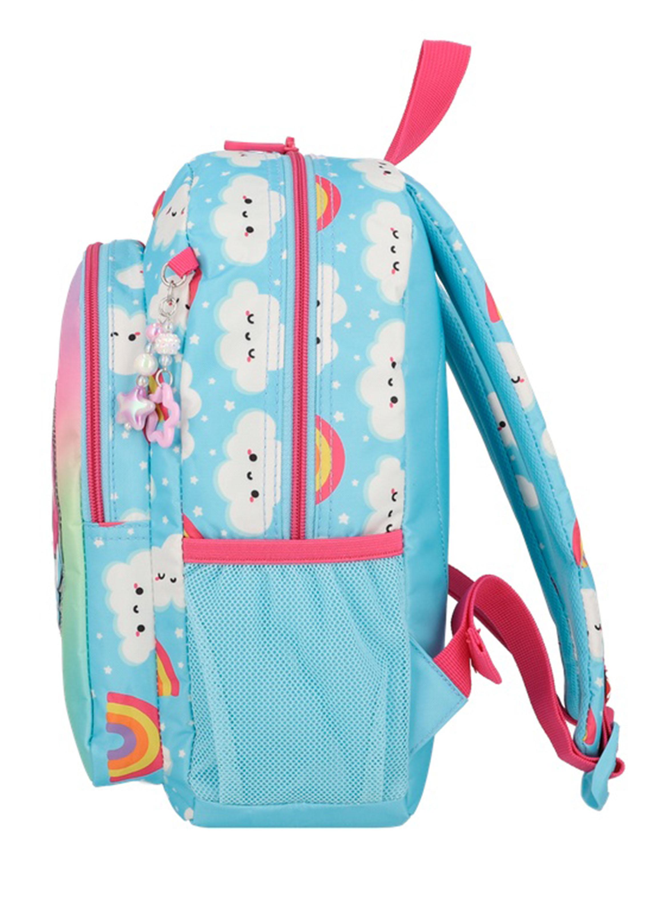 Mochila Kinder 6XT Arcoíris Celeste-3