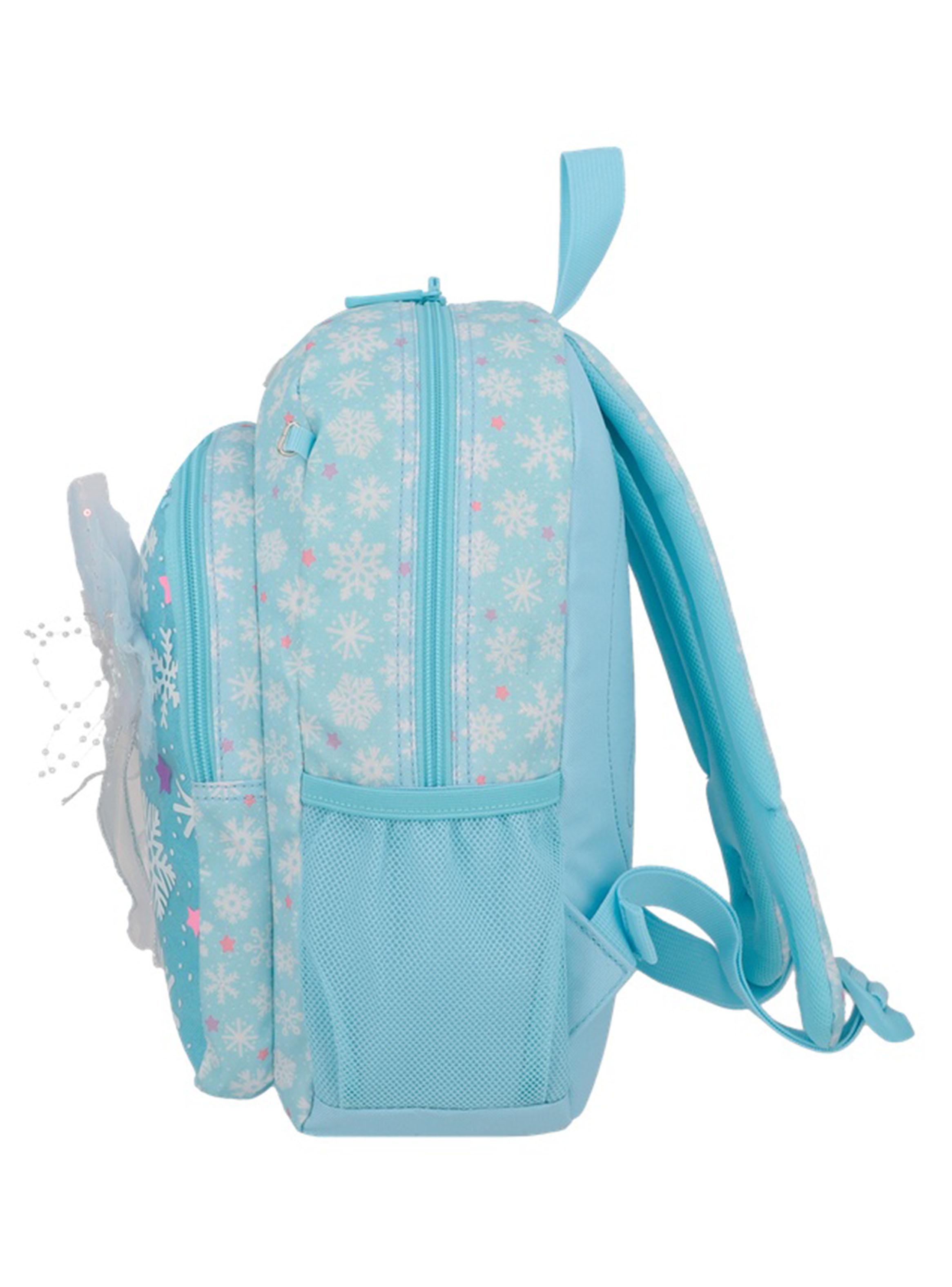 Mochila Escolar Kinder Nieve Celeste-3