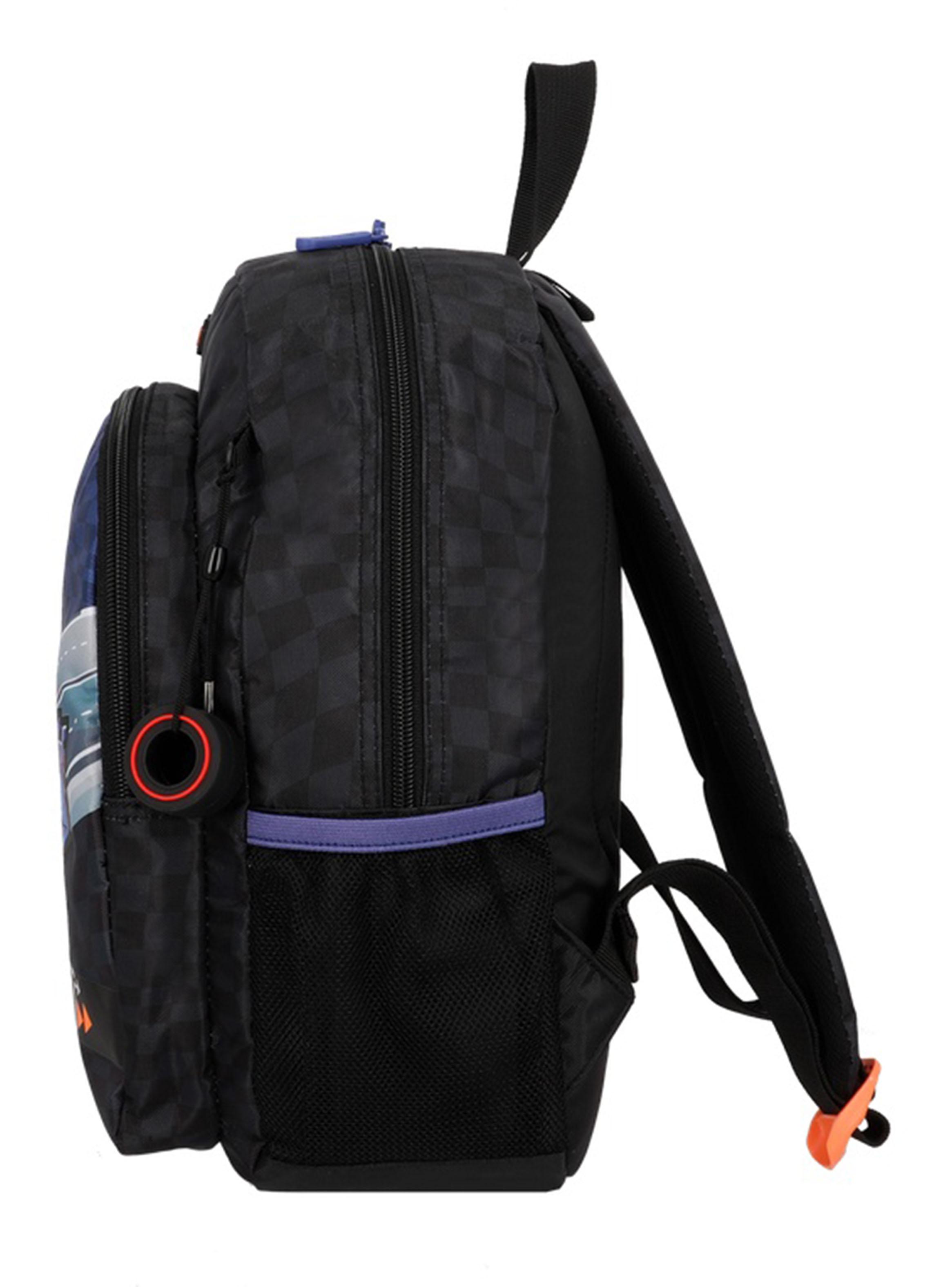 Mochila Escolar Kinder Auto Negro-3