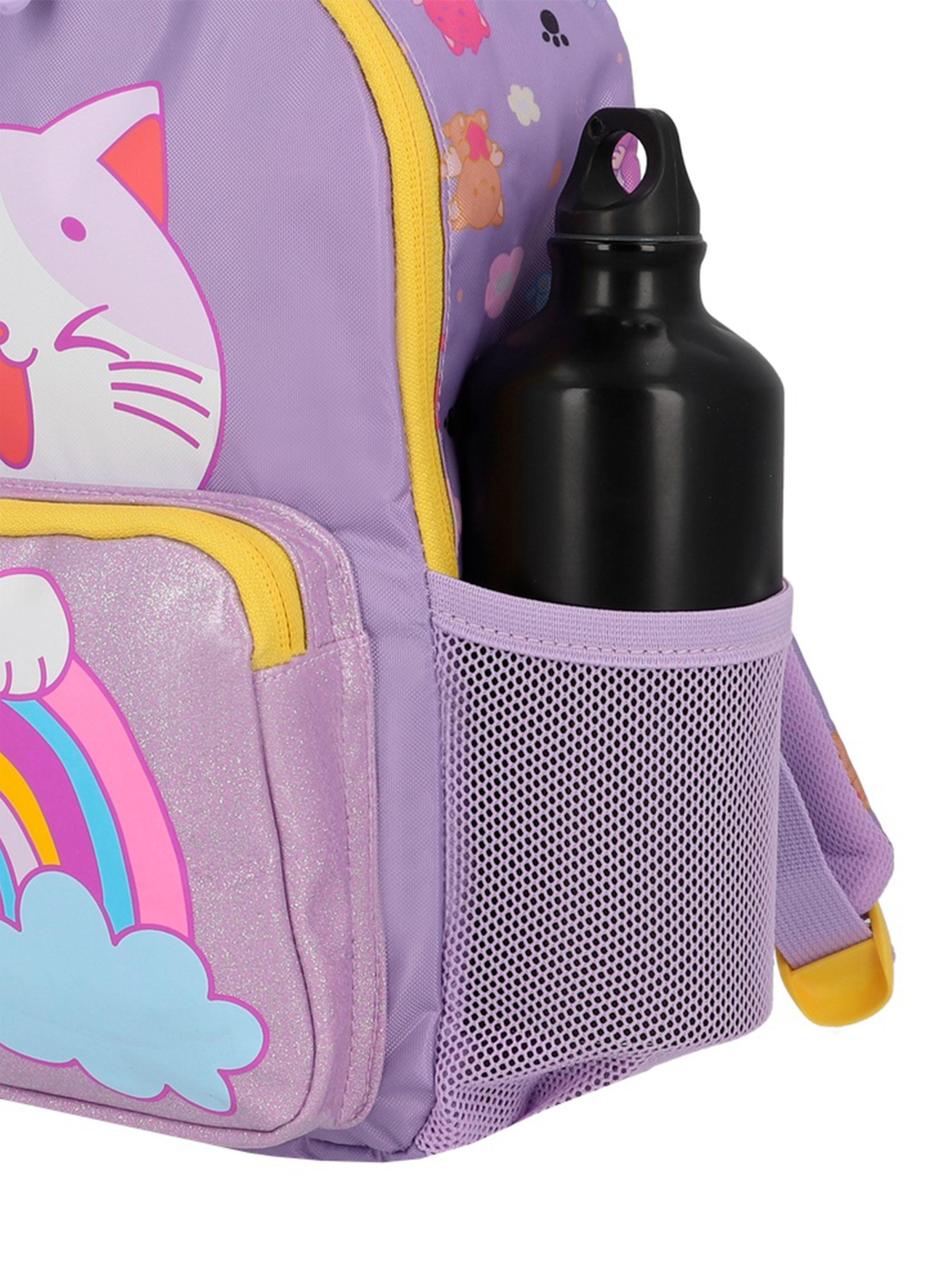 Mochila Escolar Play-Time Gato Lila-4