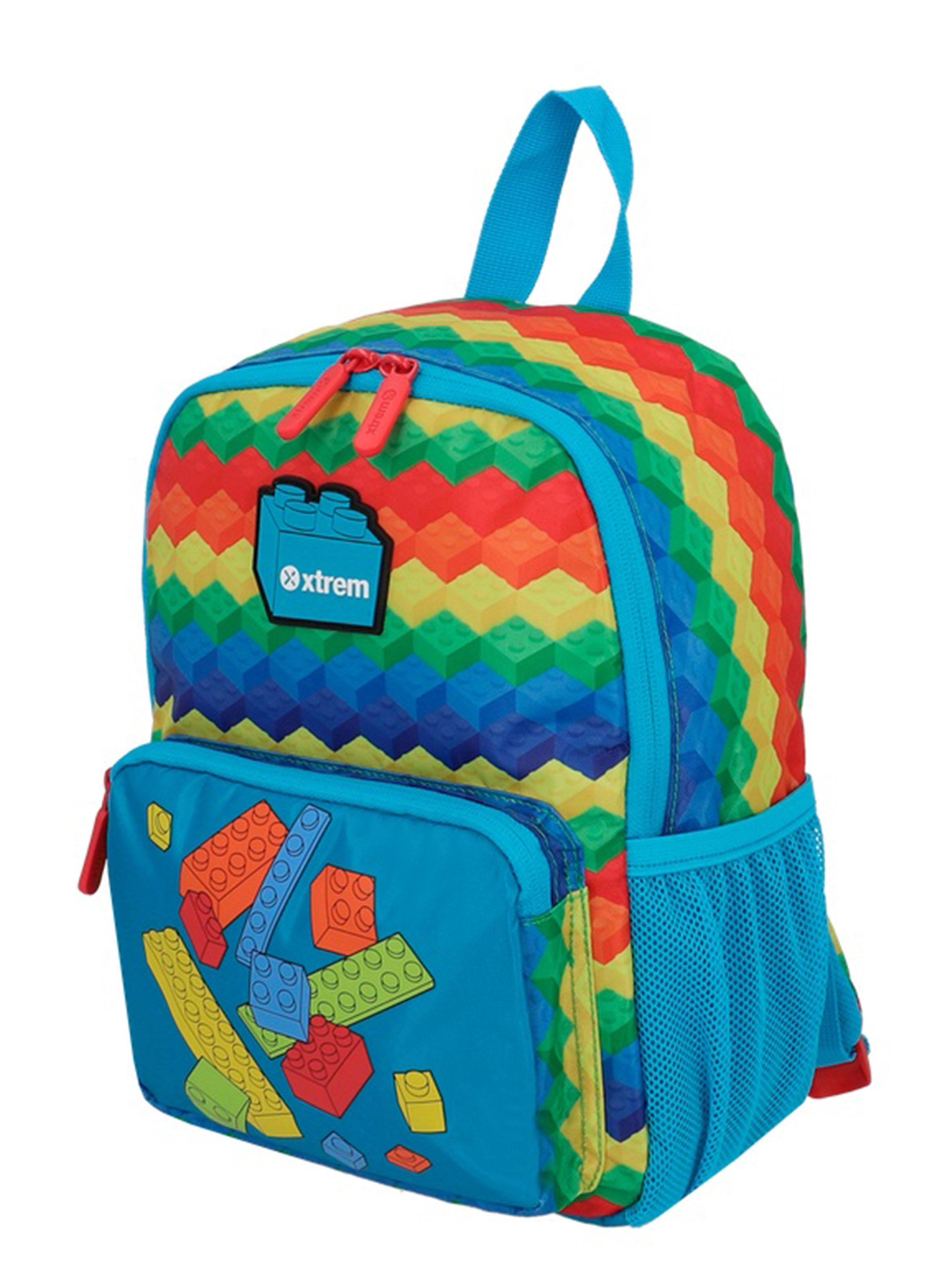 Mochila Escolar Play-Time Bloques Multicolor-2