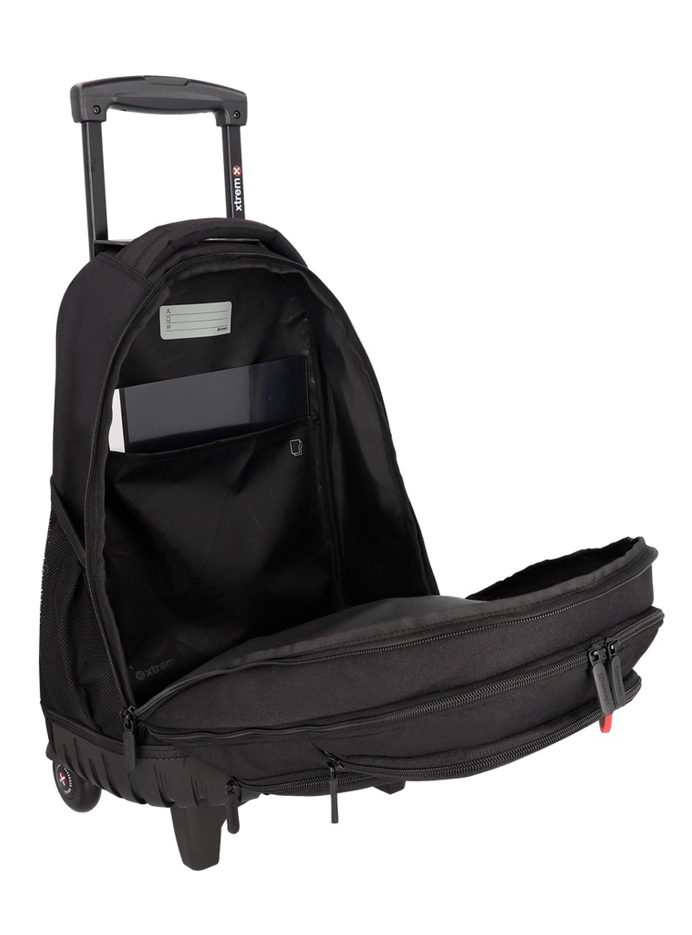 Mochila con Ruedas Cross 6XT Negro Rojo-2