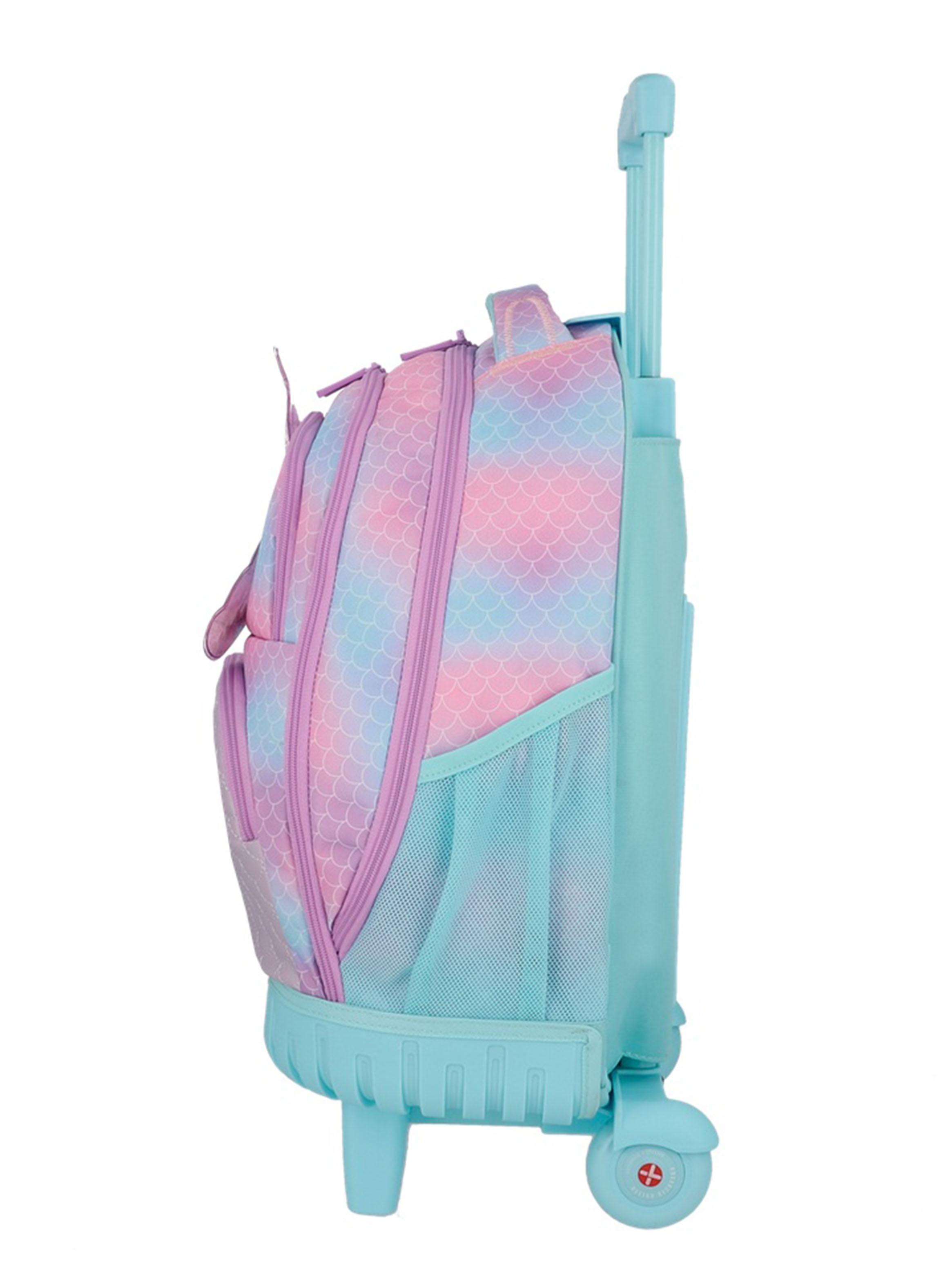 Mochila con Ruedas Cross Sirena Lila-2