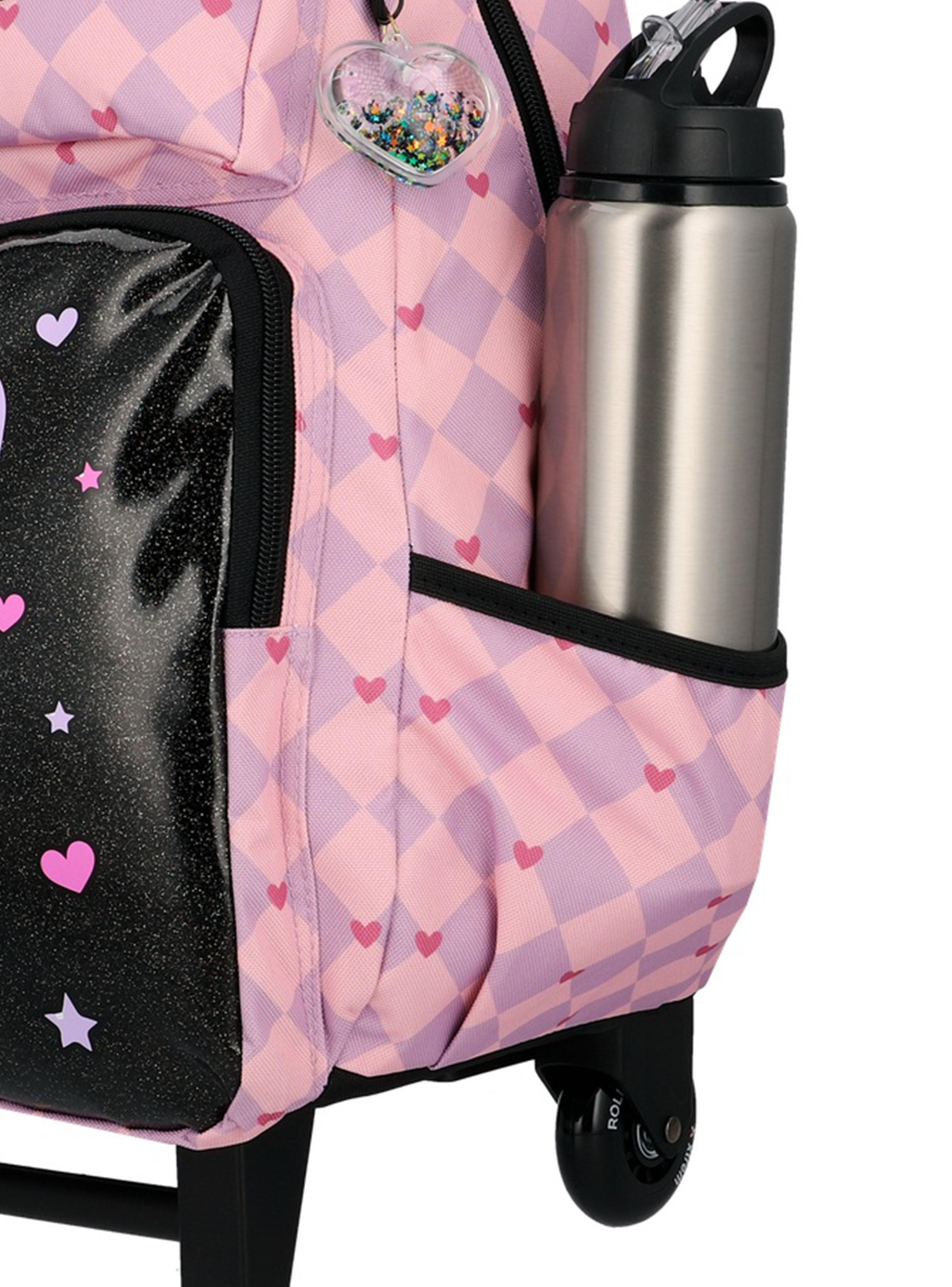 Pack Mochila con Ruedas Run 6XT Gato Negro Lila-4