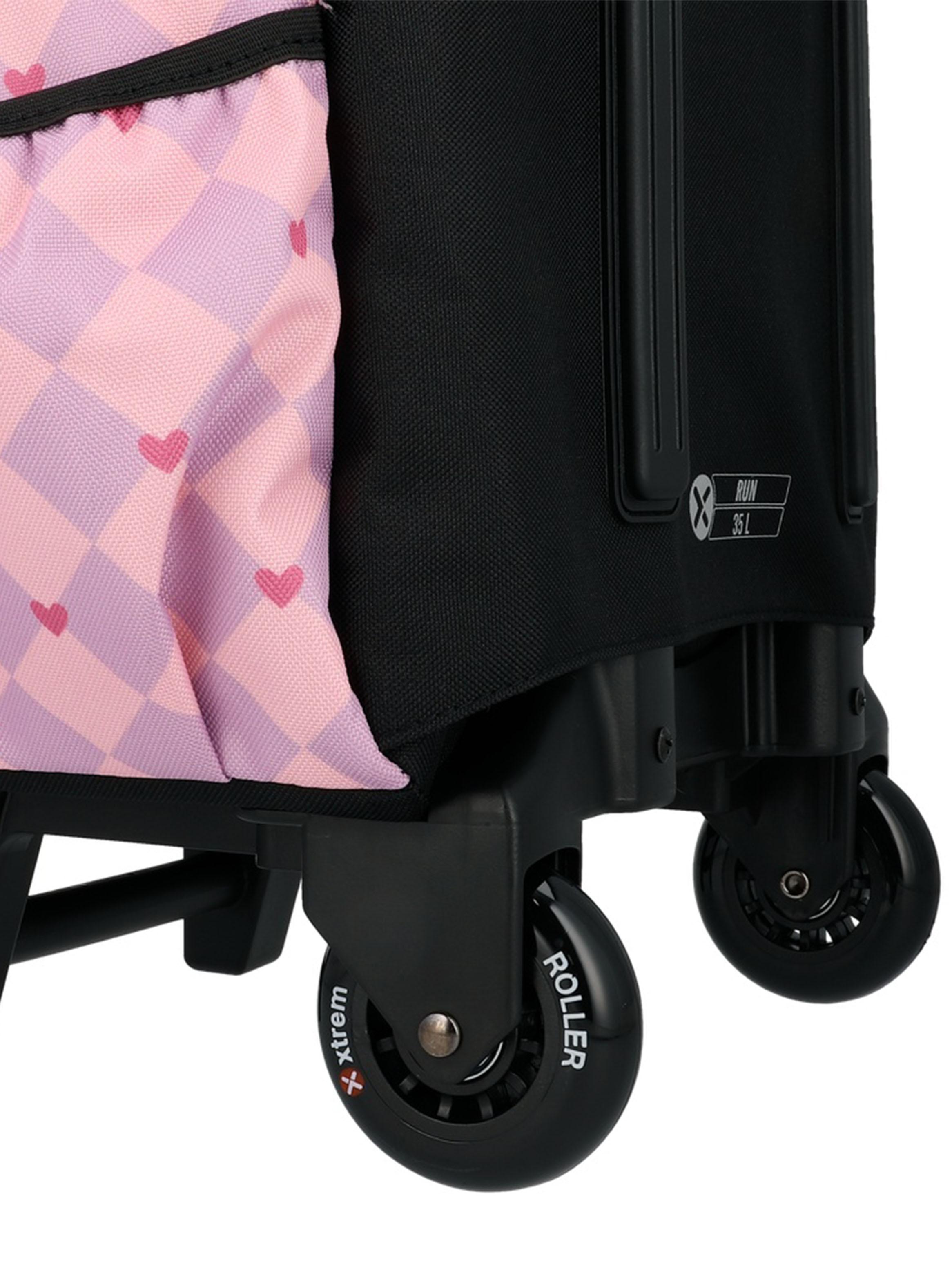 Pack Mochila con Ruedas Run 6XT Gato Negro Lila-3