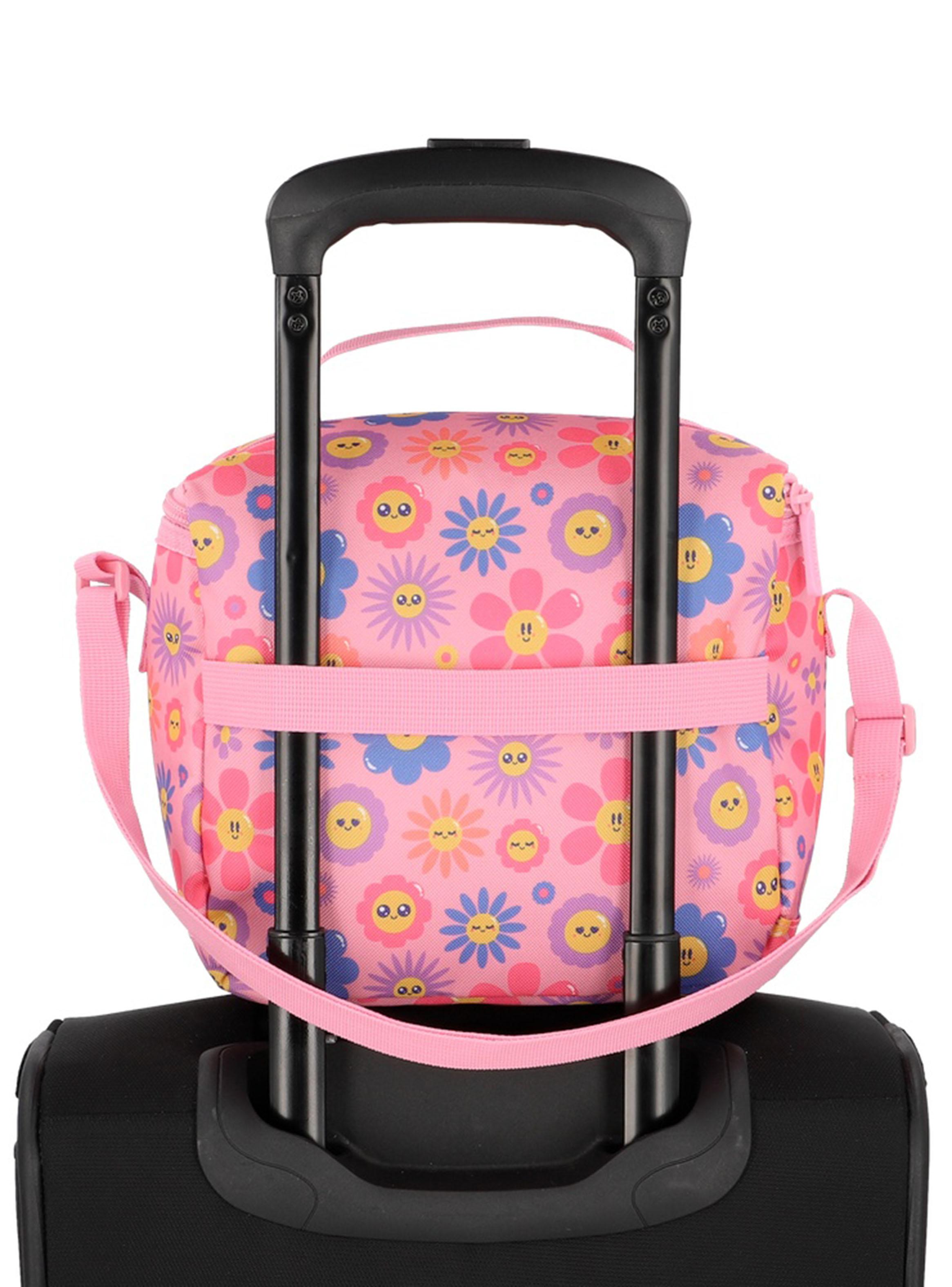 Multipack Mochila Escolar Flores Rosado-4