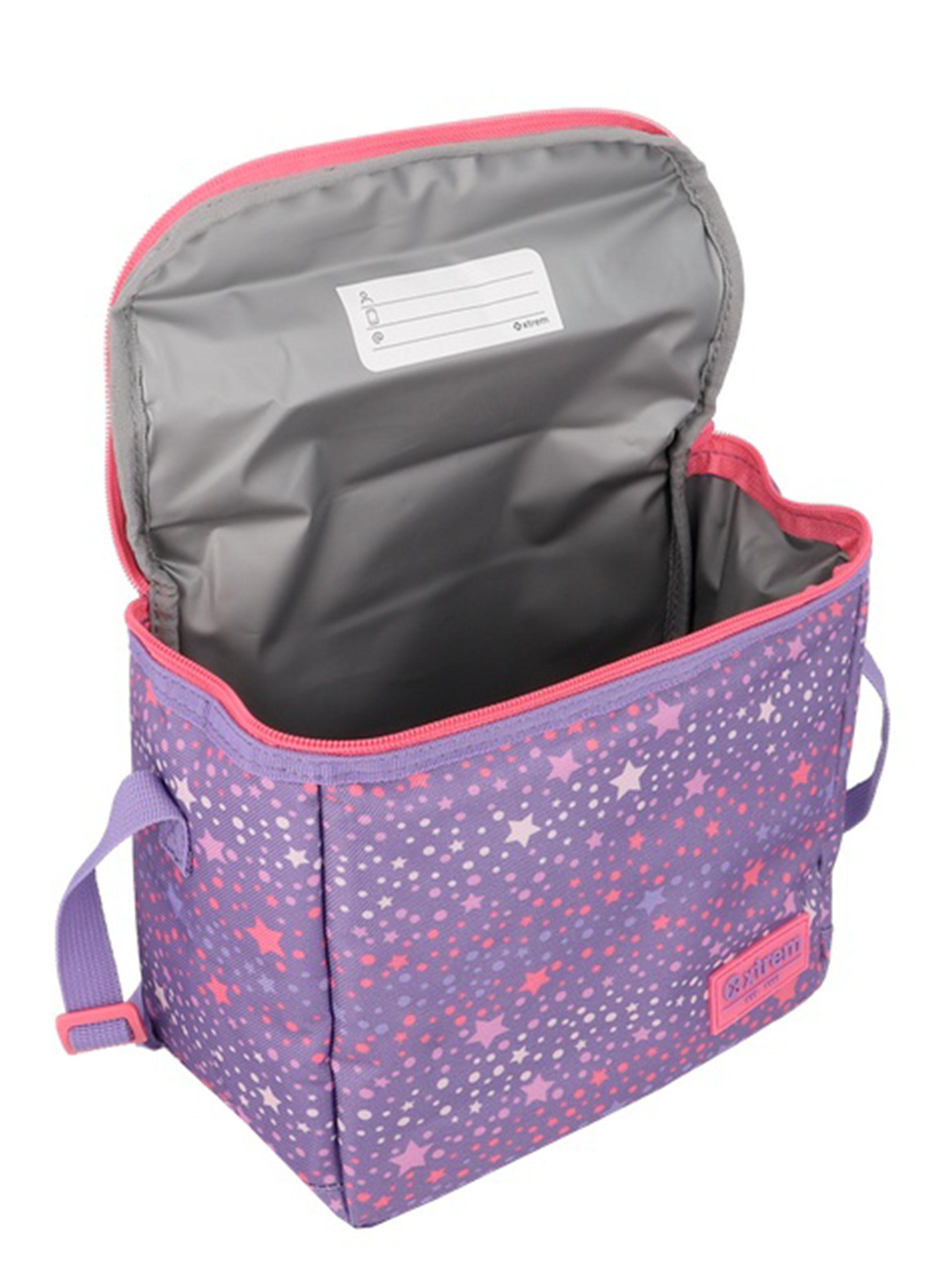 Triple Pack Mochila Escolar Estrellas Morado-2