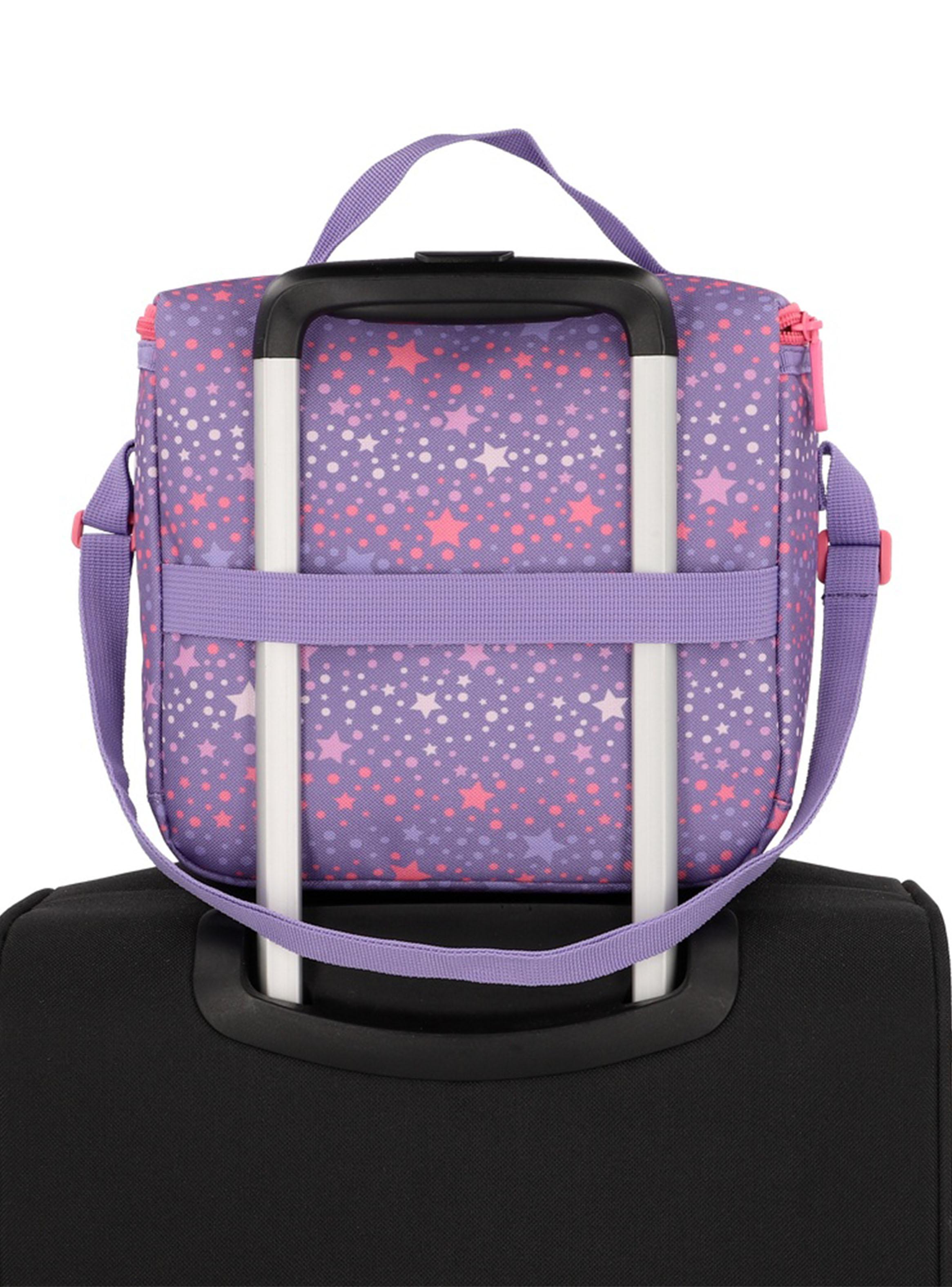 Triple Pack Mochila Escolar Estrellas Morado-3
