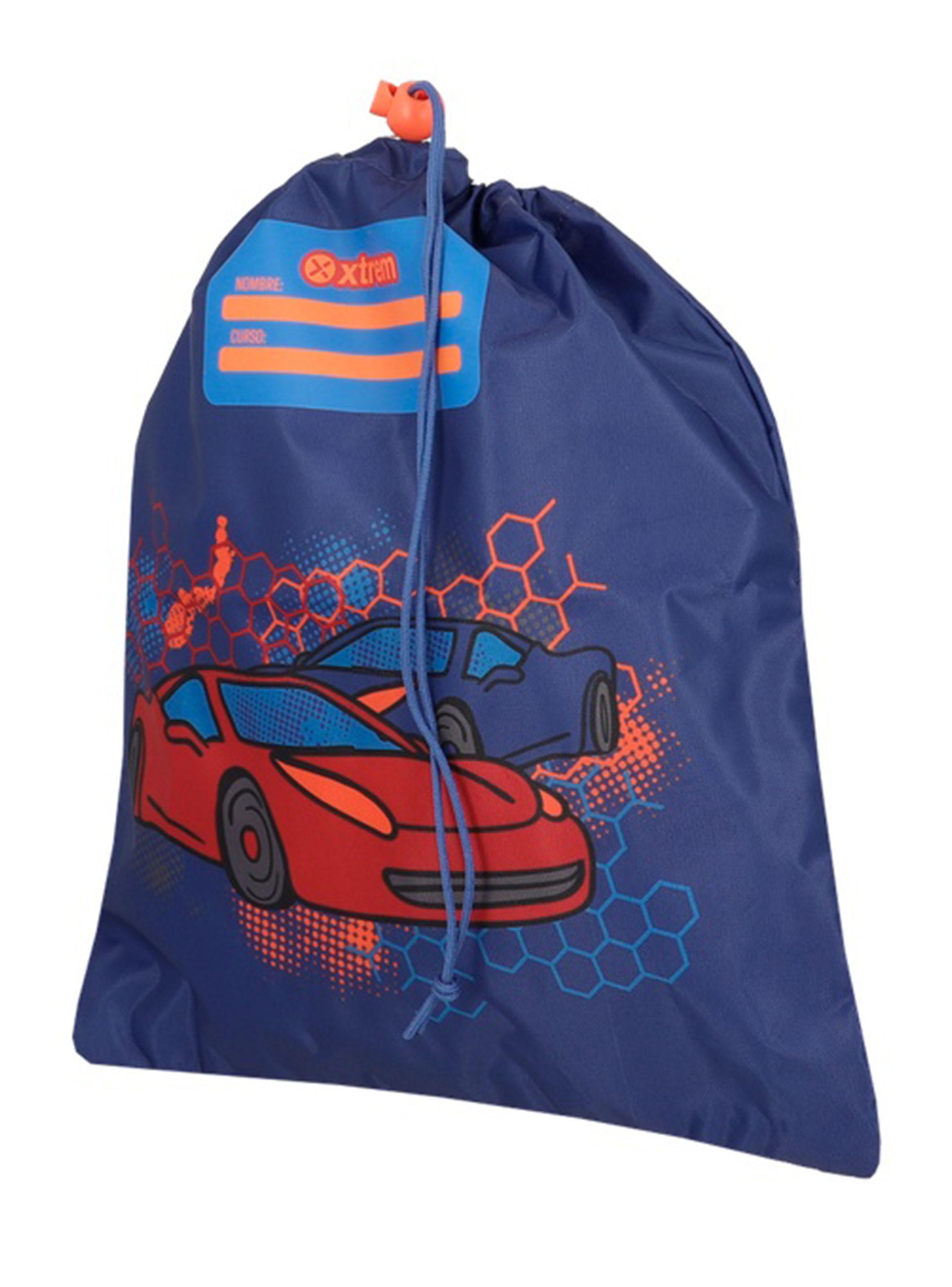 Minipack Mochila Escolar Auto Azul-2