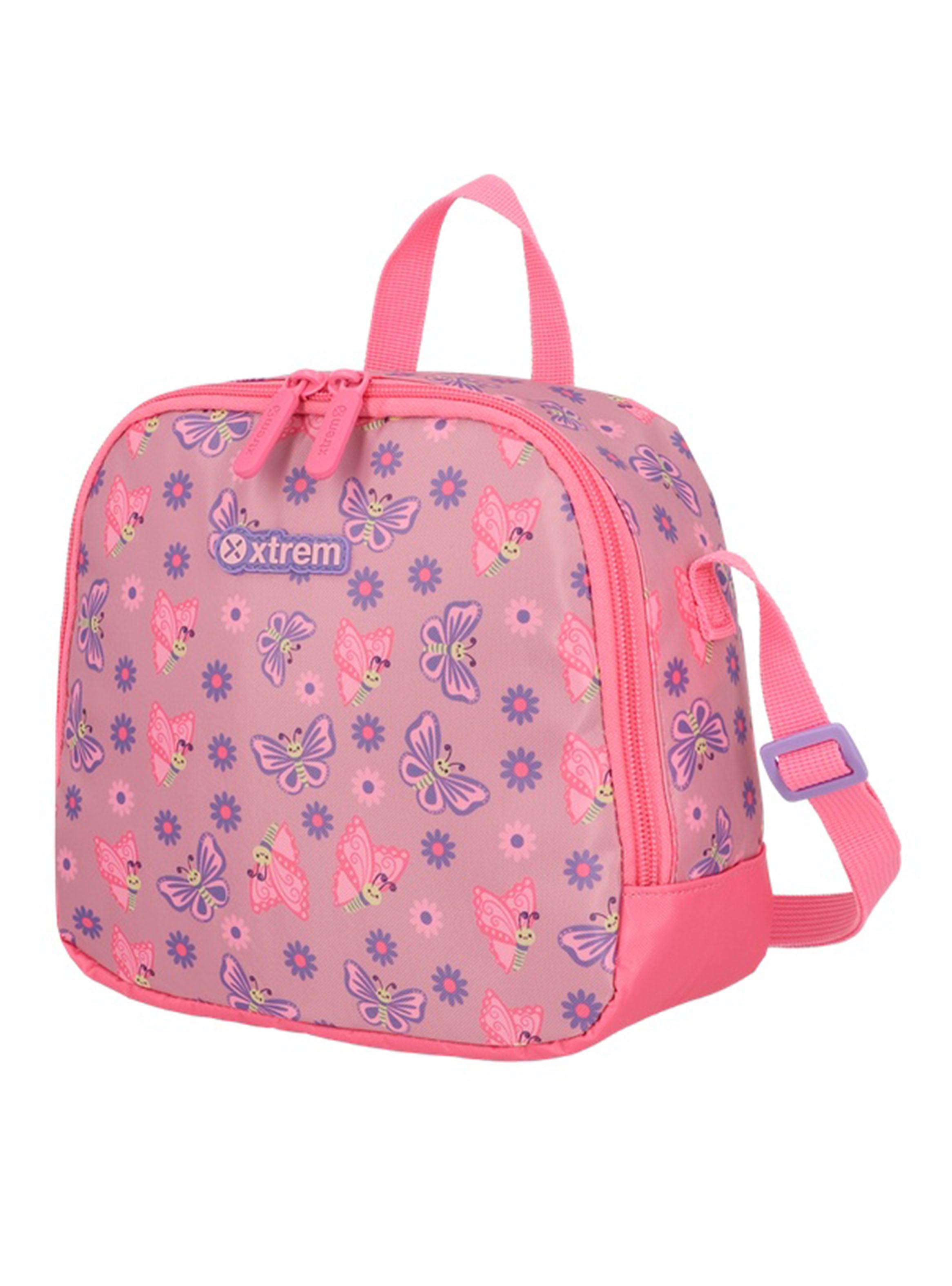 Minipack Mochila Escolar Mariposas Rosado-2