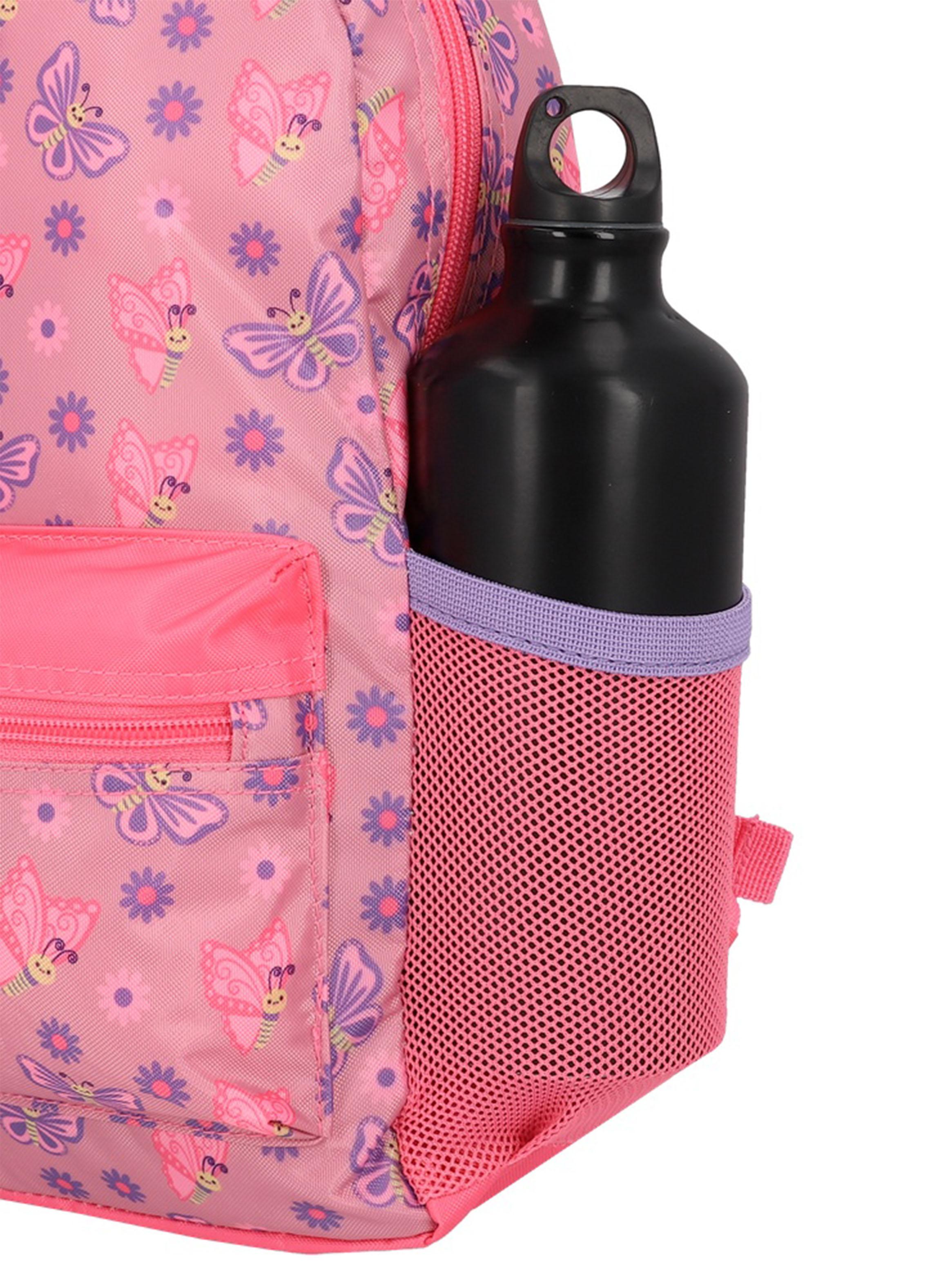 Minipack Mochila Escolar Mariposas Rosado-4