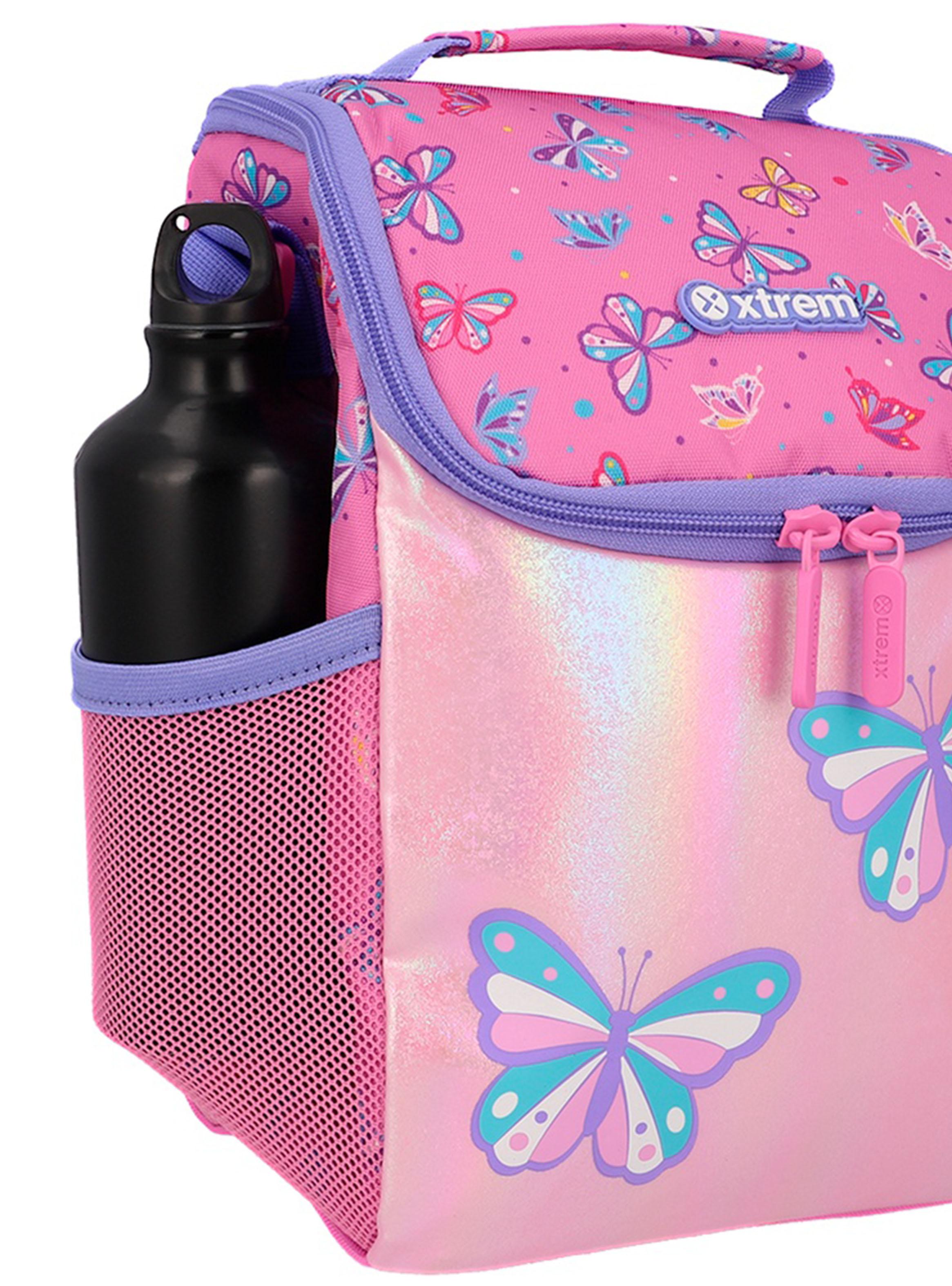 Lonchera Térmica Froster 6XT Mariposas Rosado Morado-4