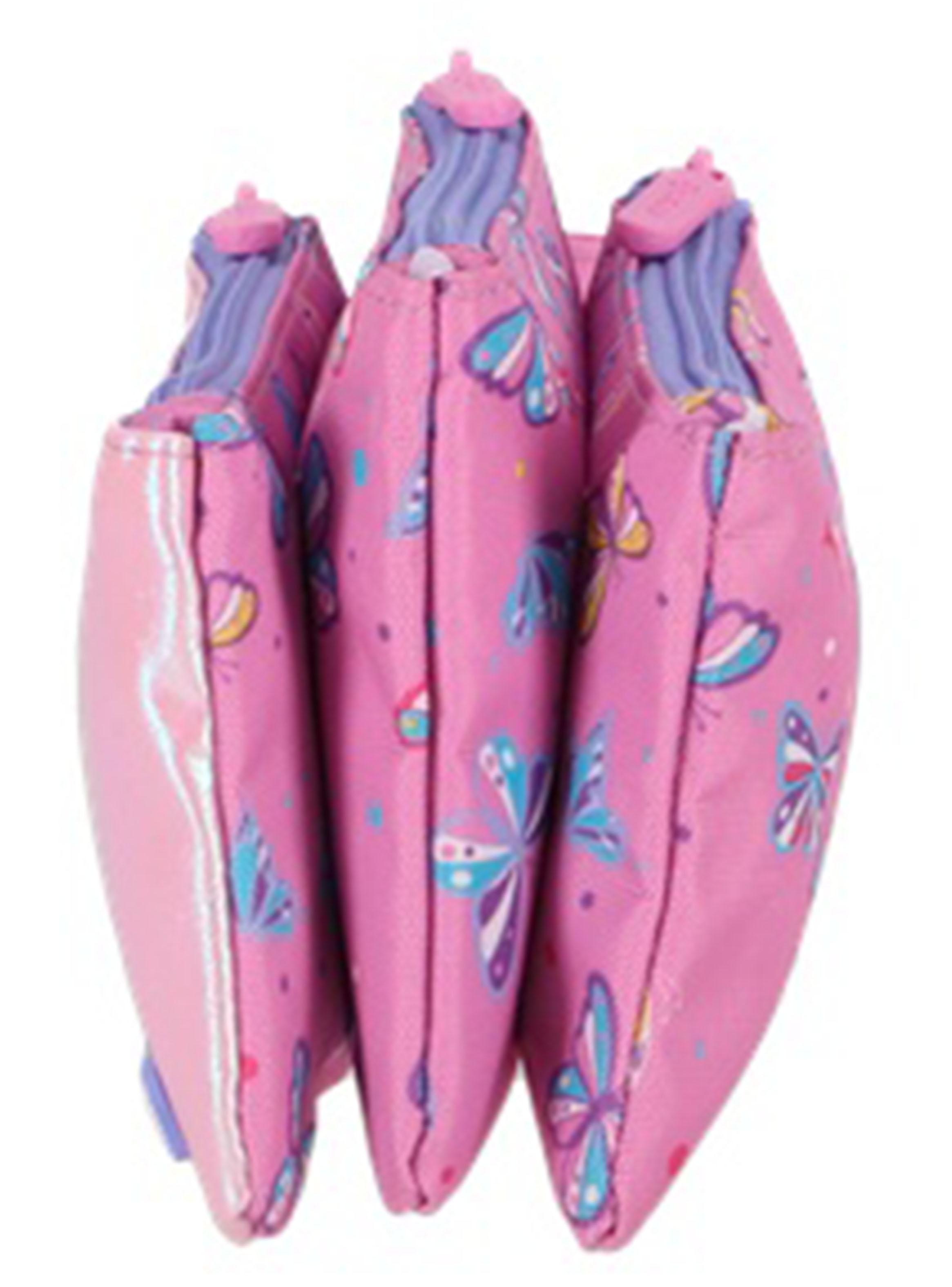Estuche Trinity Mariposas Rosado y Morado-3