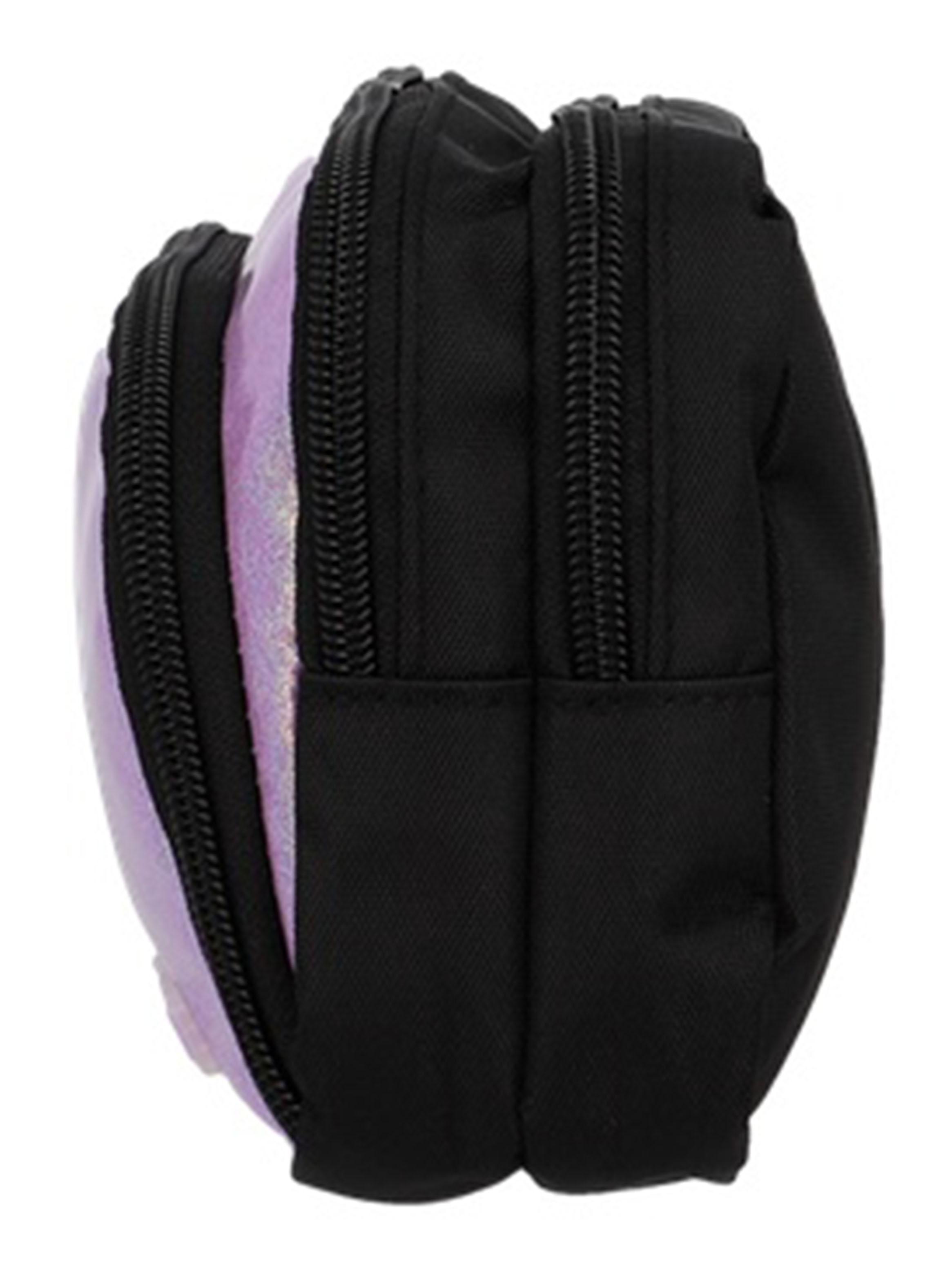 Estuche Zip Art Negro y Lila-3