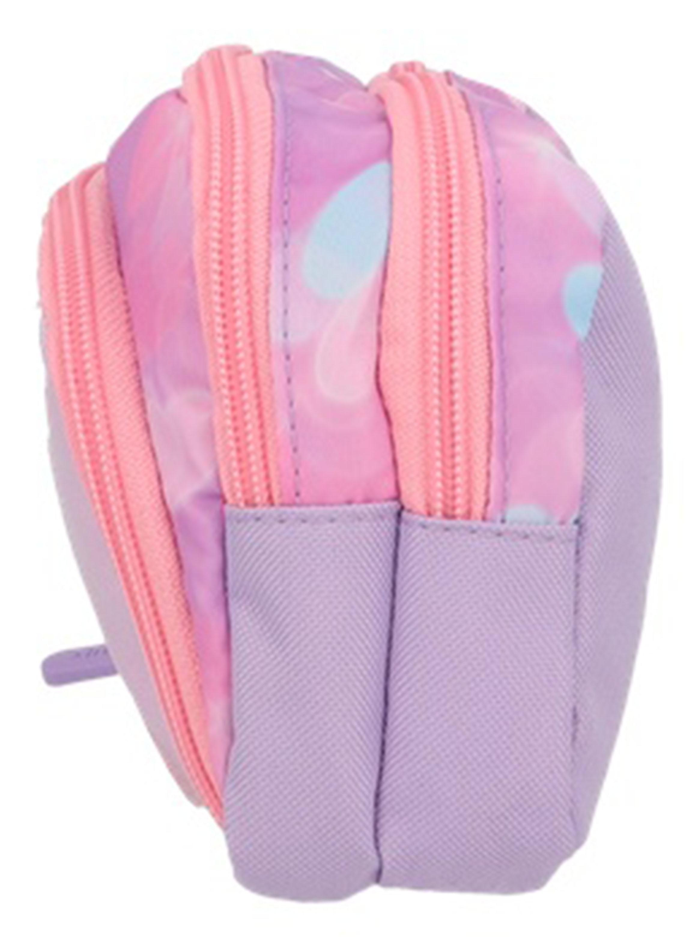 Estuche Zip Art Corazones Rosado-3