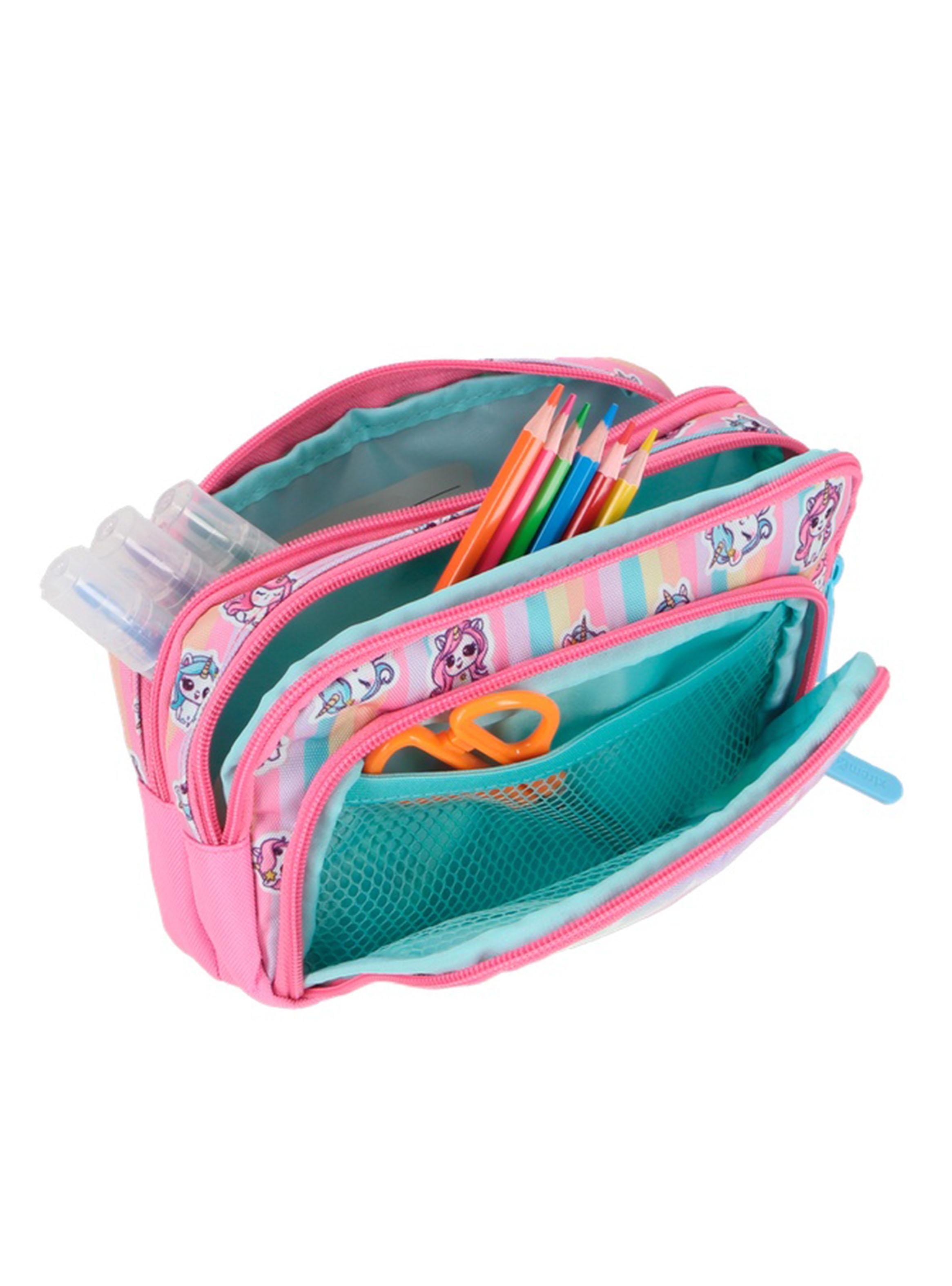Estuche Zip Art Unicornio Multicolor-4