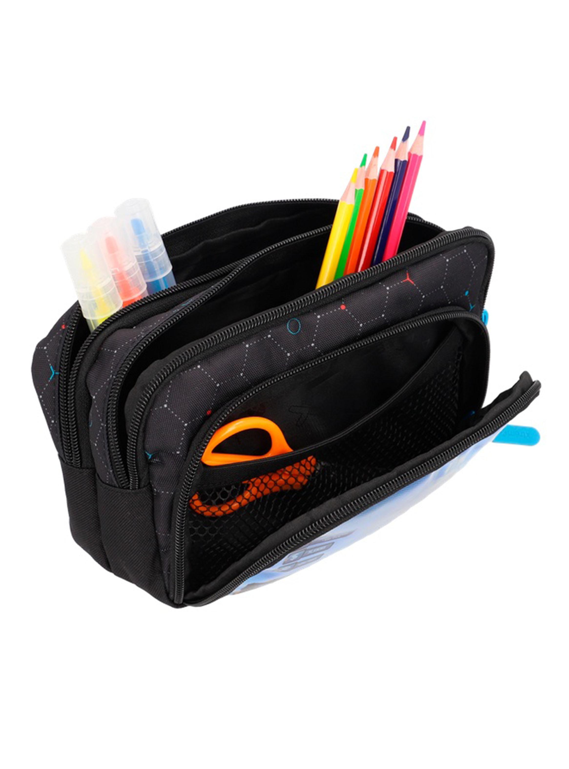 Estuche Zip Art Videojuego Negro-4