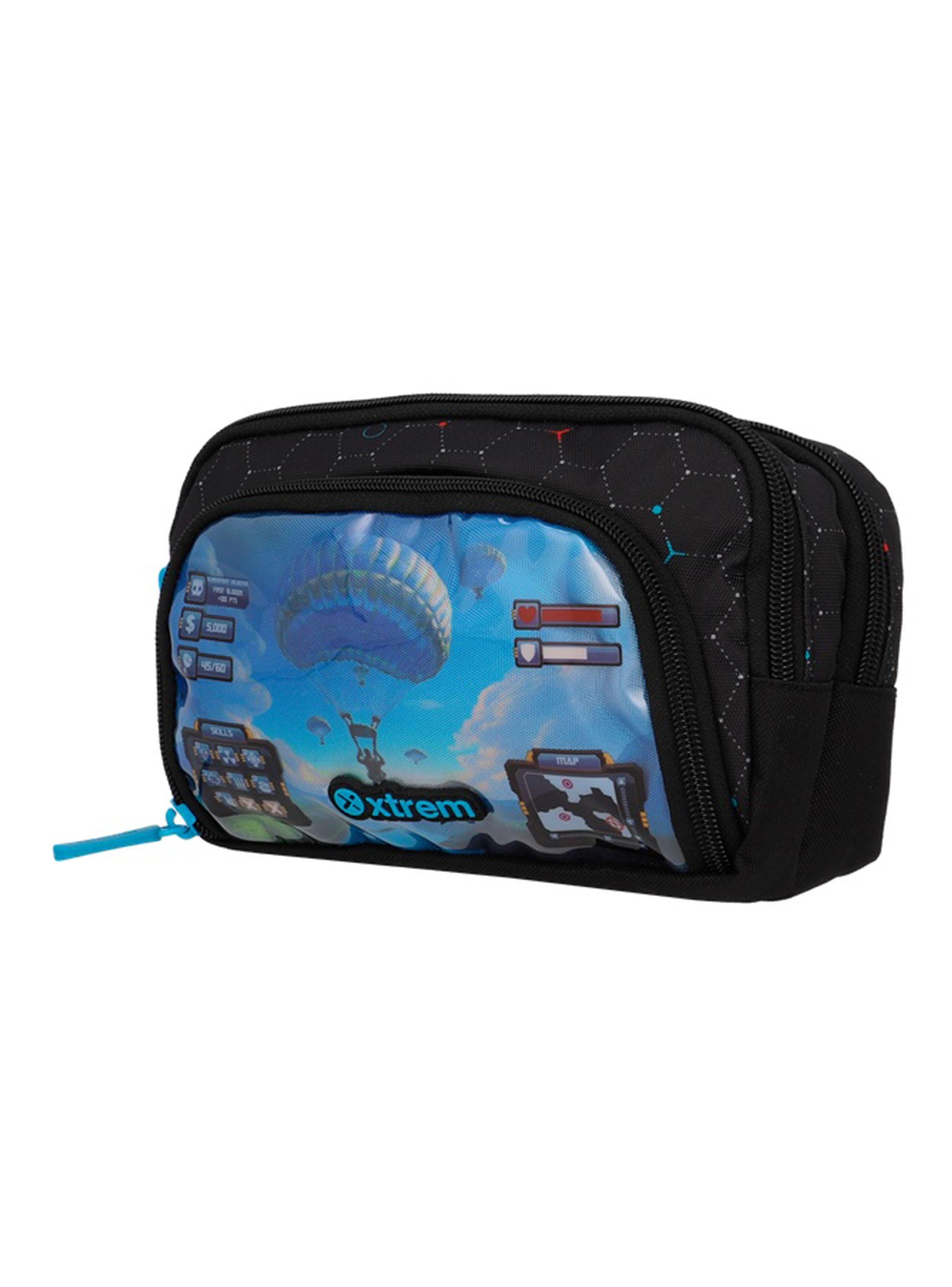 Estuche Zip Art Videojuego Negro-2