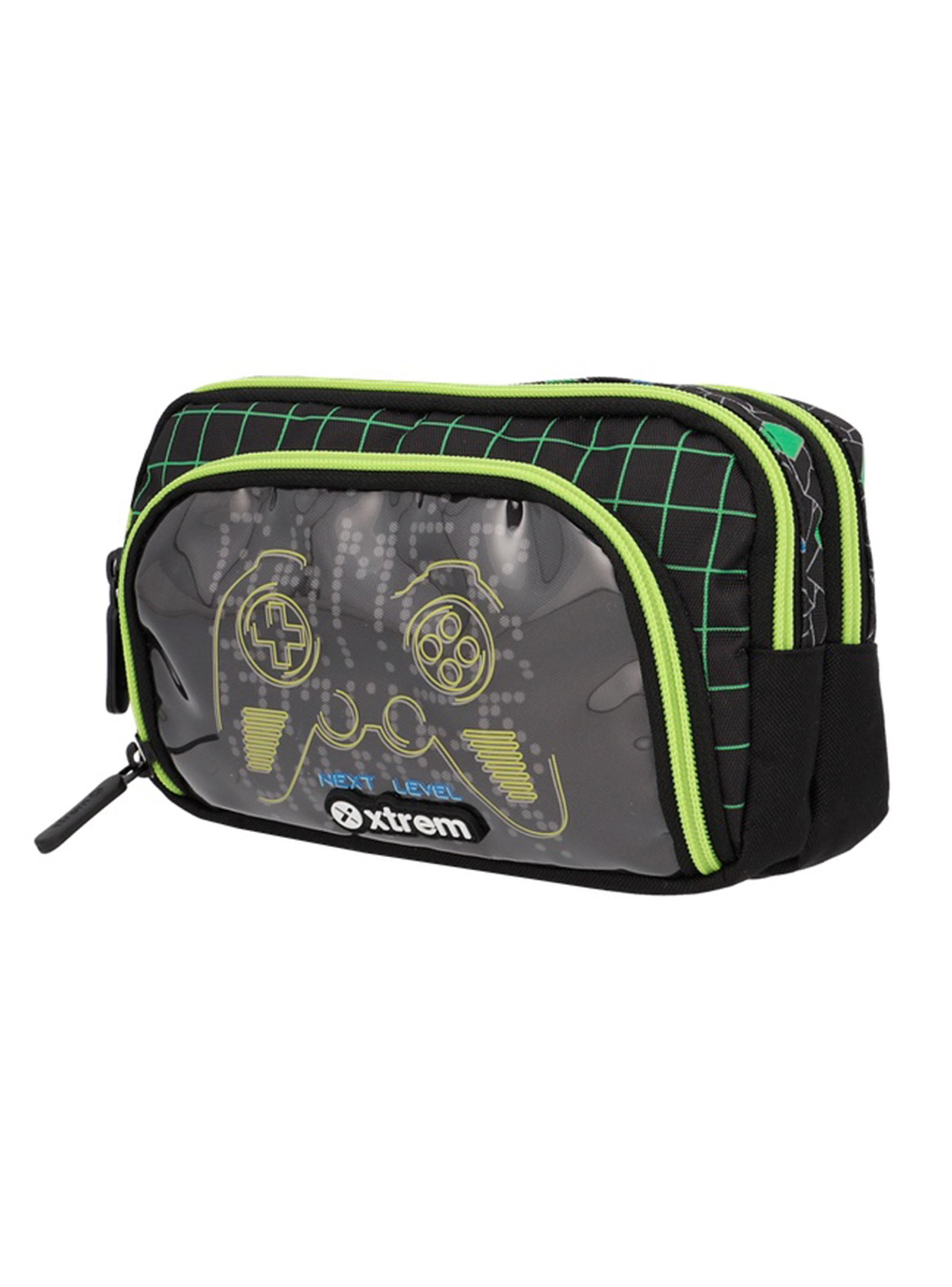 Estuche Zip Art Gamer Negro-2