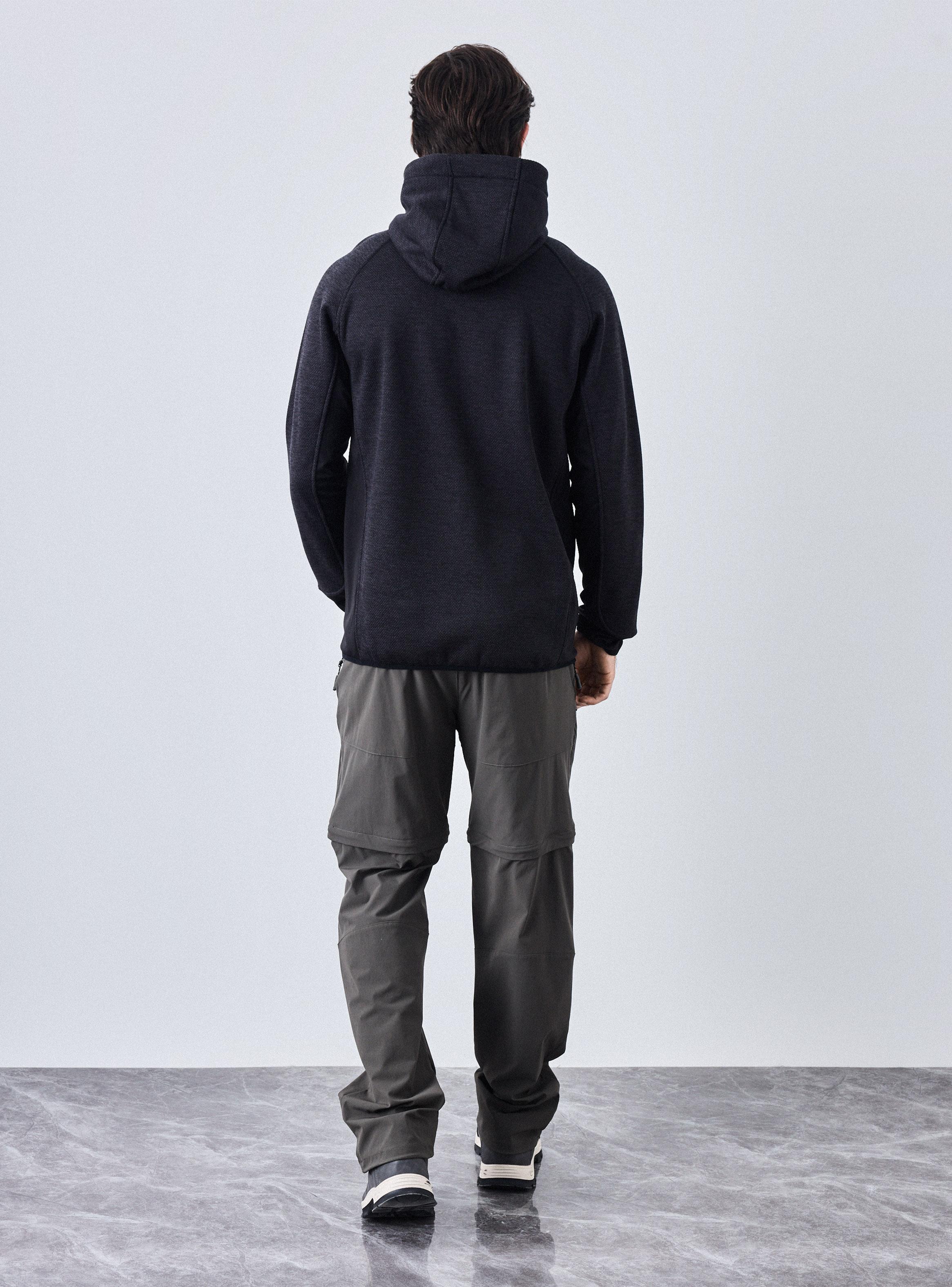 Polerón Paneles En Contraste Look Tejido-5