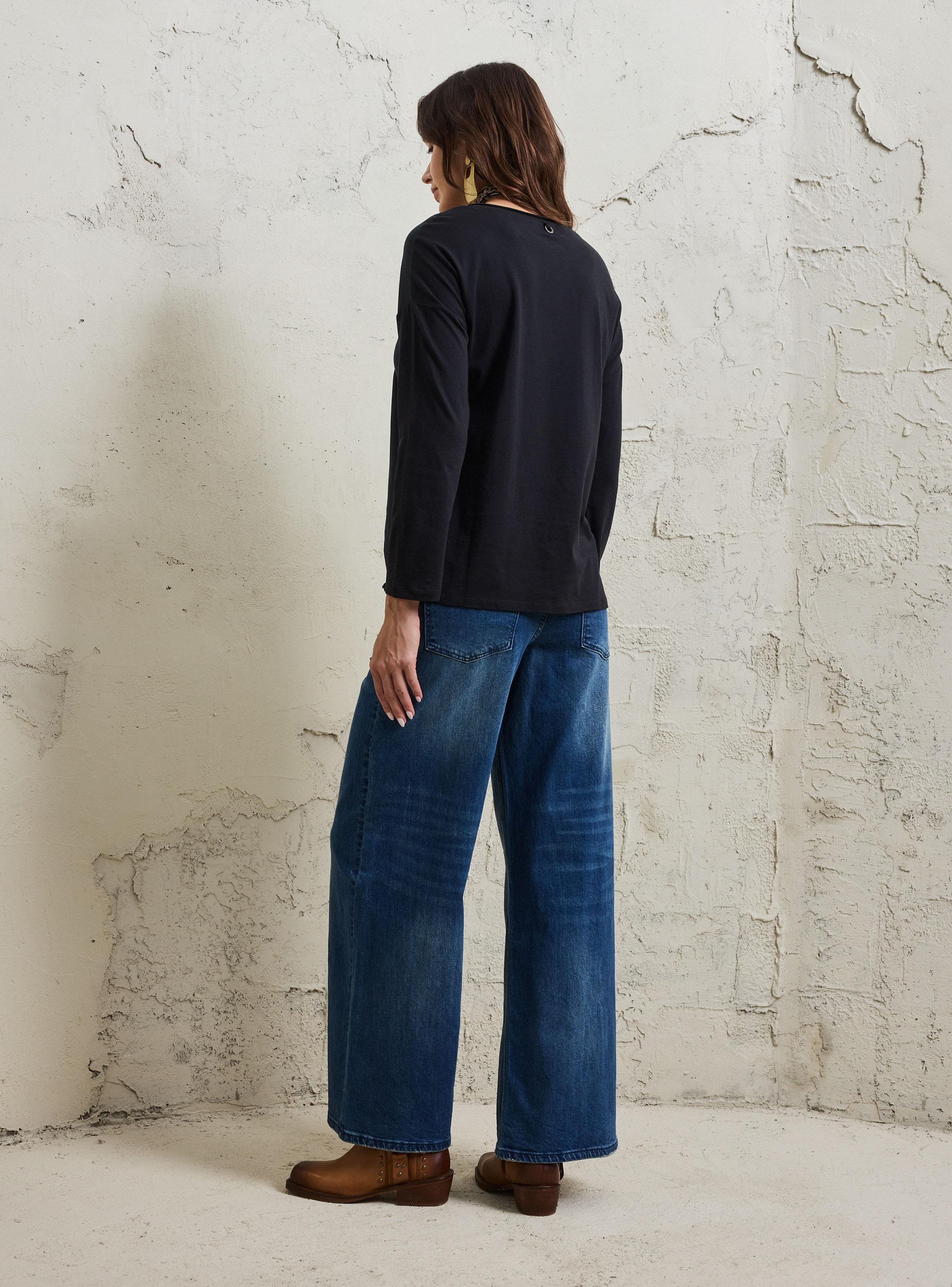 Polera Cuelllo con Tela Enrollada-5