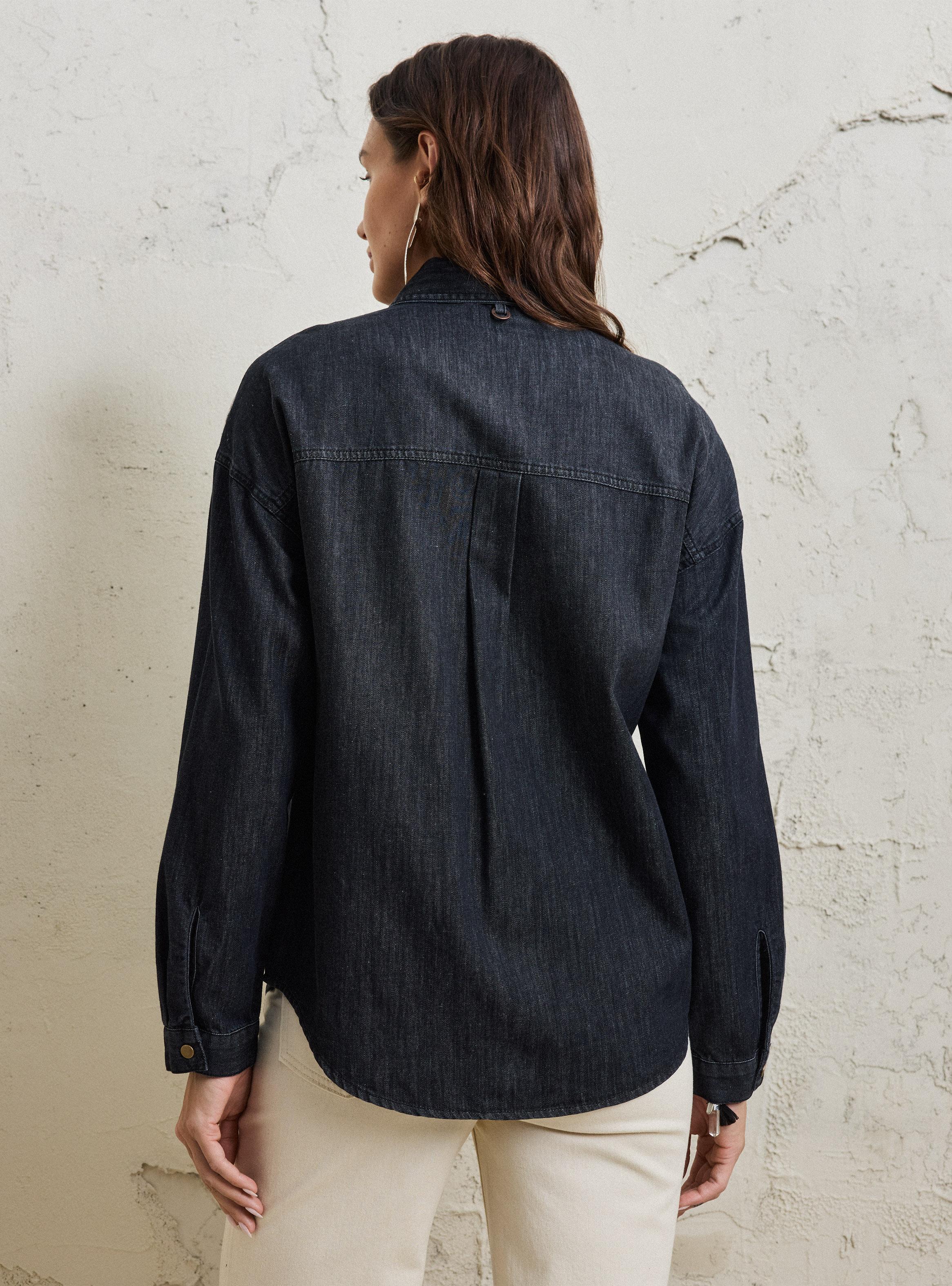 Blusa Canesú Bordado de Color-1