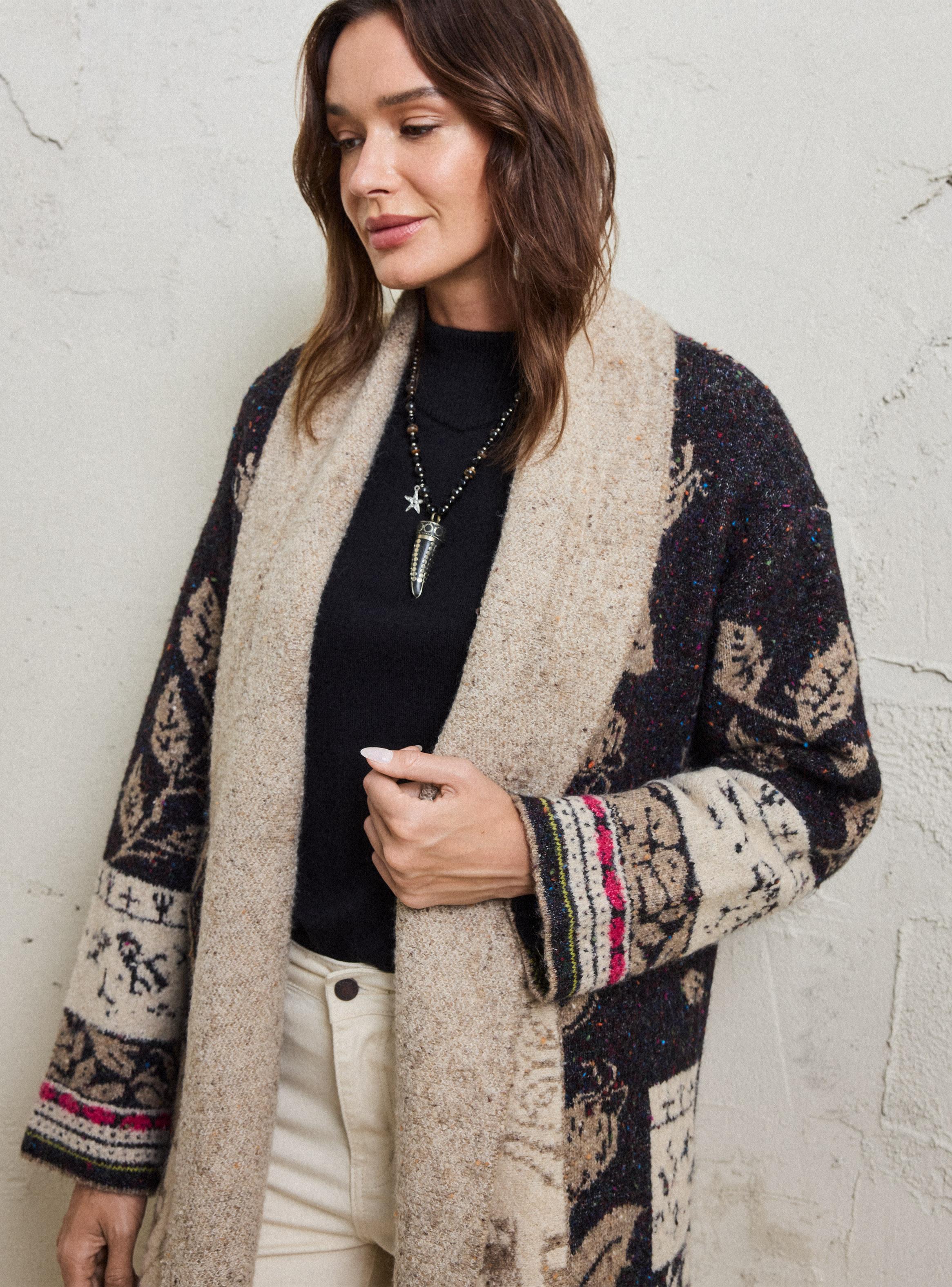 Chaleco Solapa de un Solo Tono Flores-2