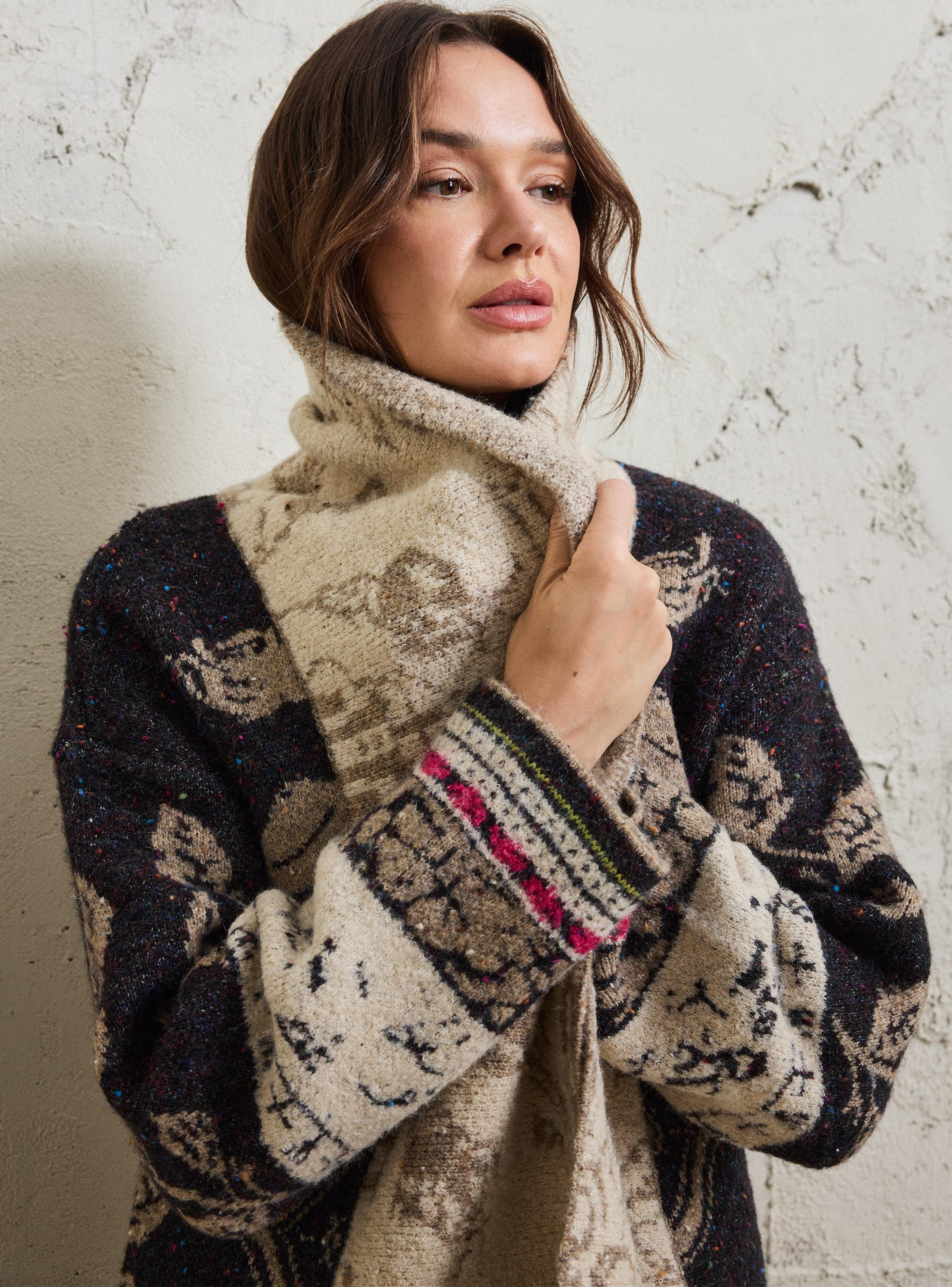 Chaleco Solapa de un Solo Tono Flores-3