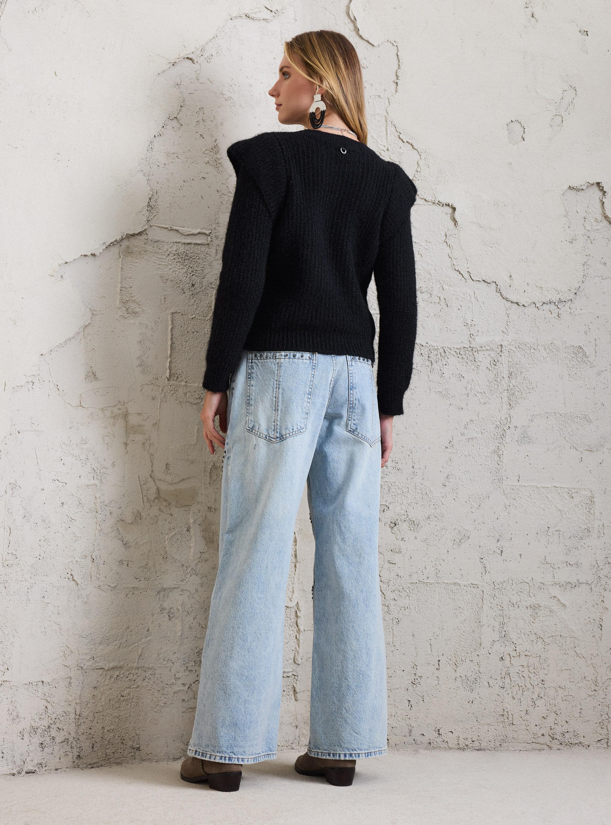 Sweater Lana Manga con Doblez-5