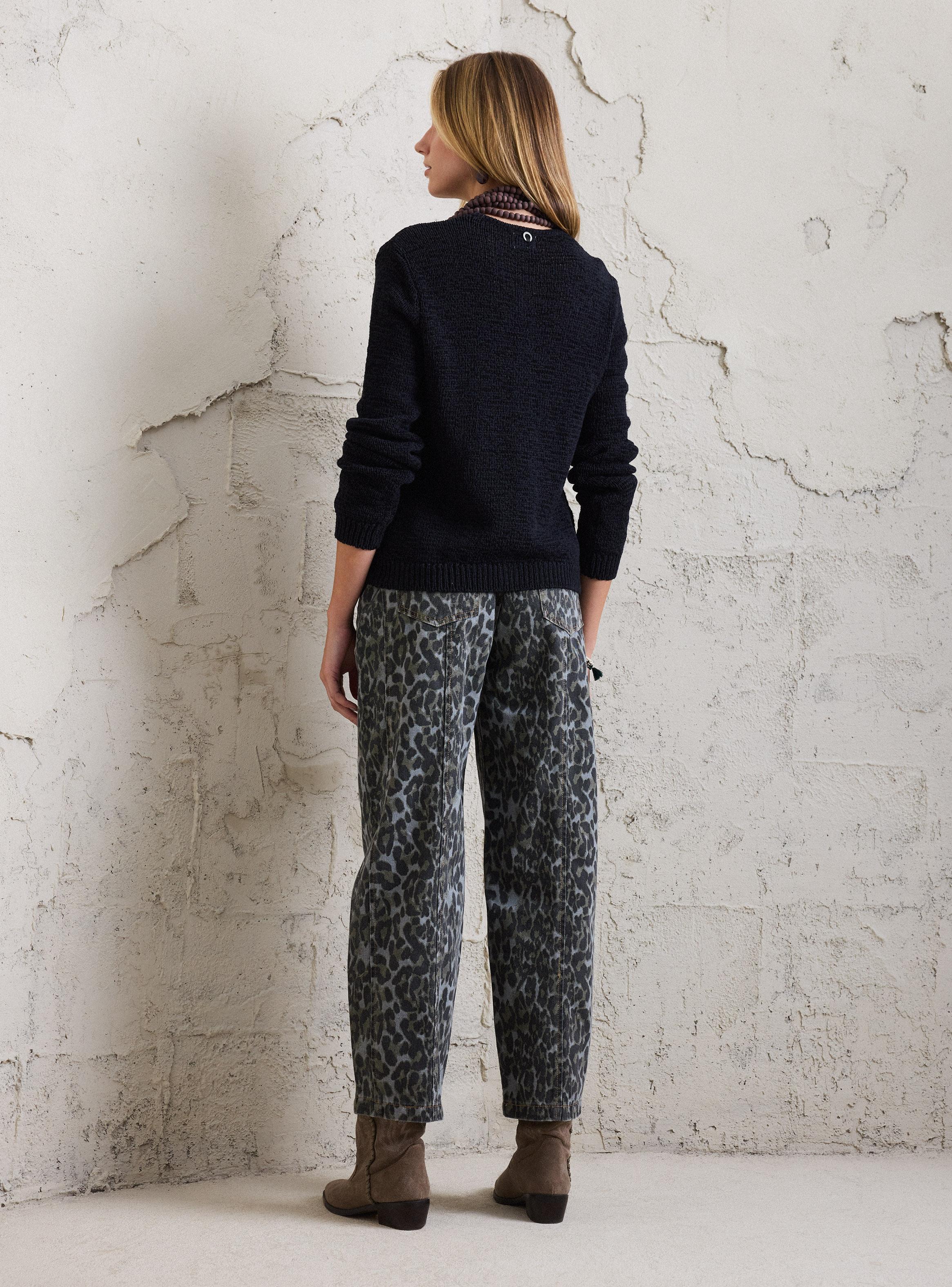 Chaleco Tejido con Cintas Tejido Rustico-5