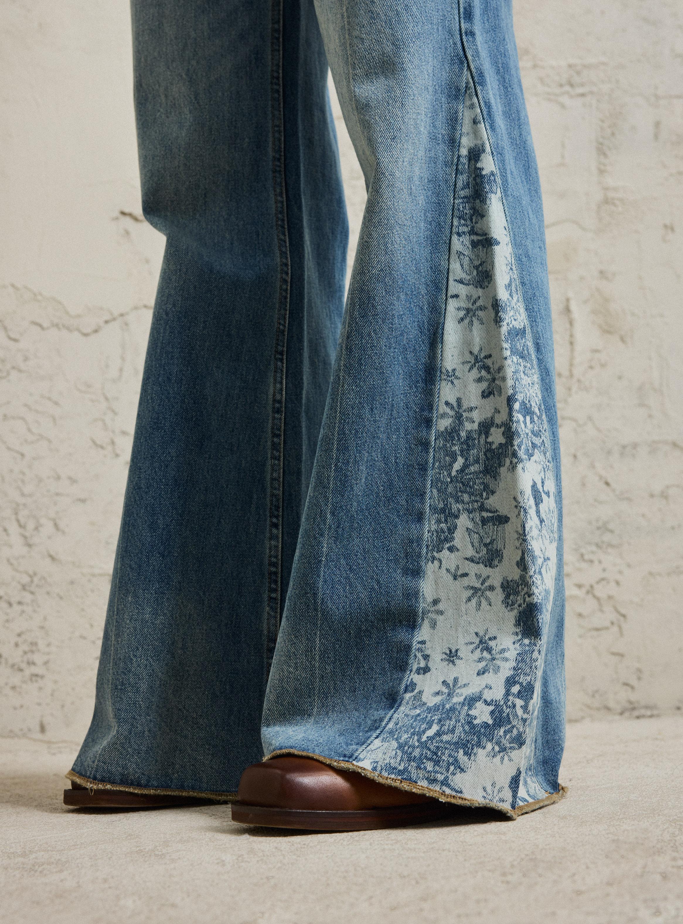 Jeans Estampado en Pieza Costado-3