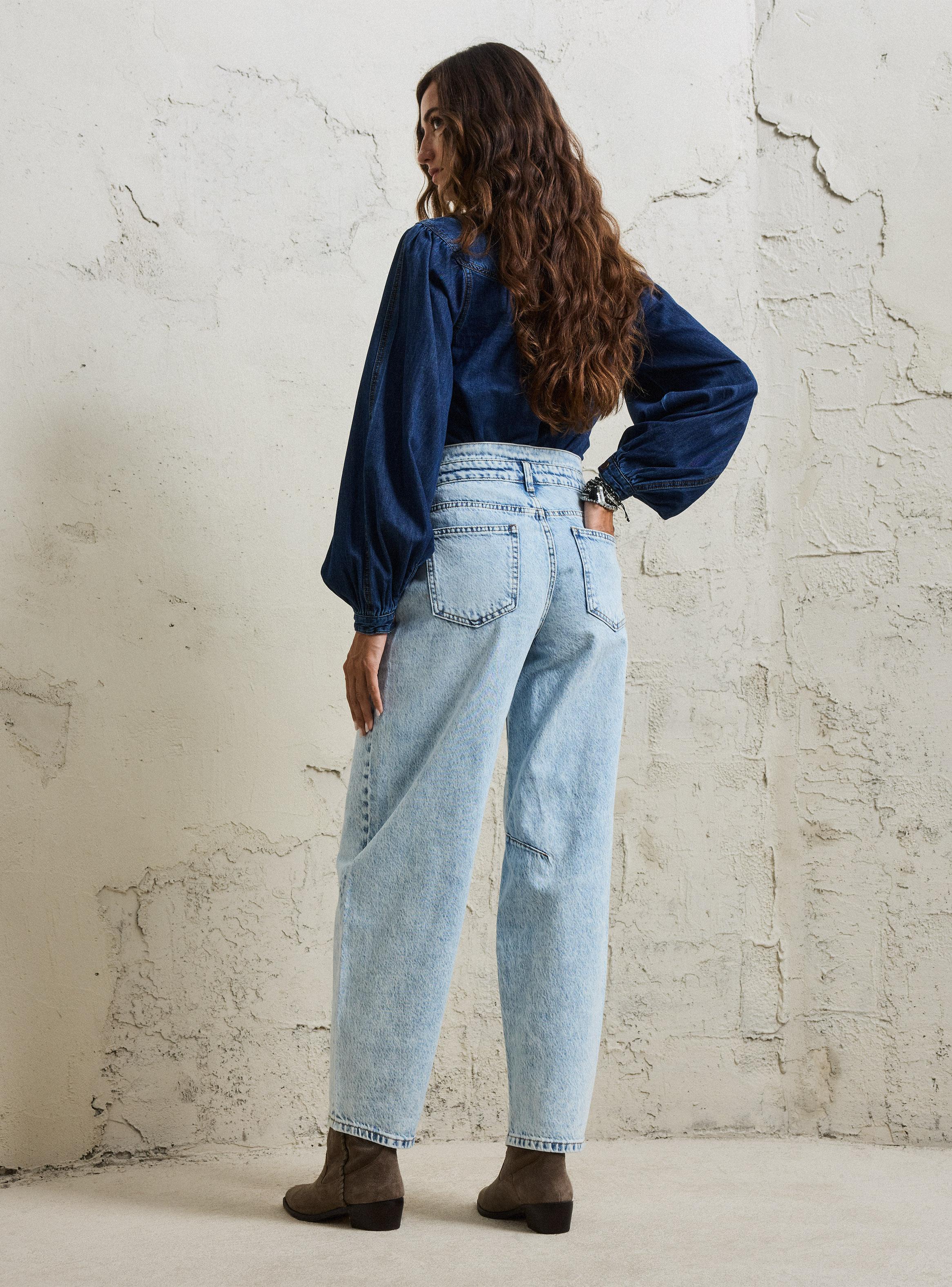 Jeans Barrel Corte-5