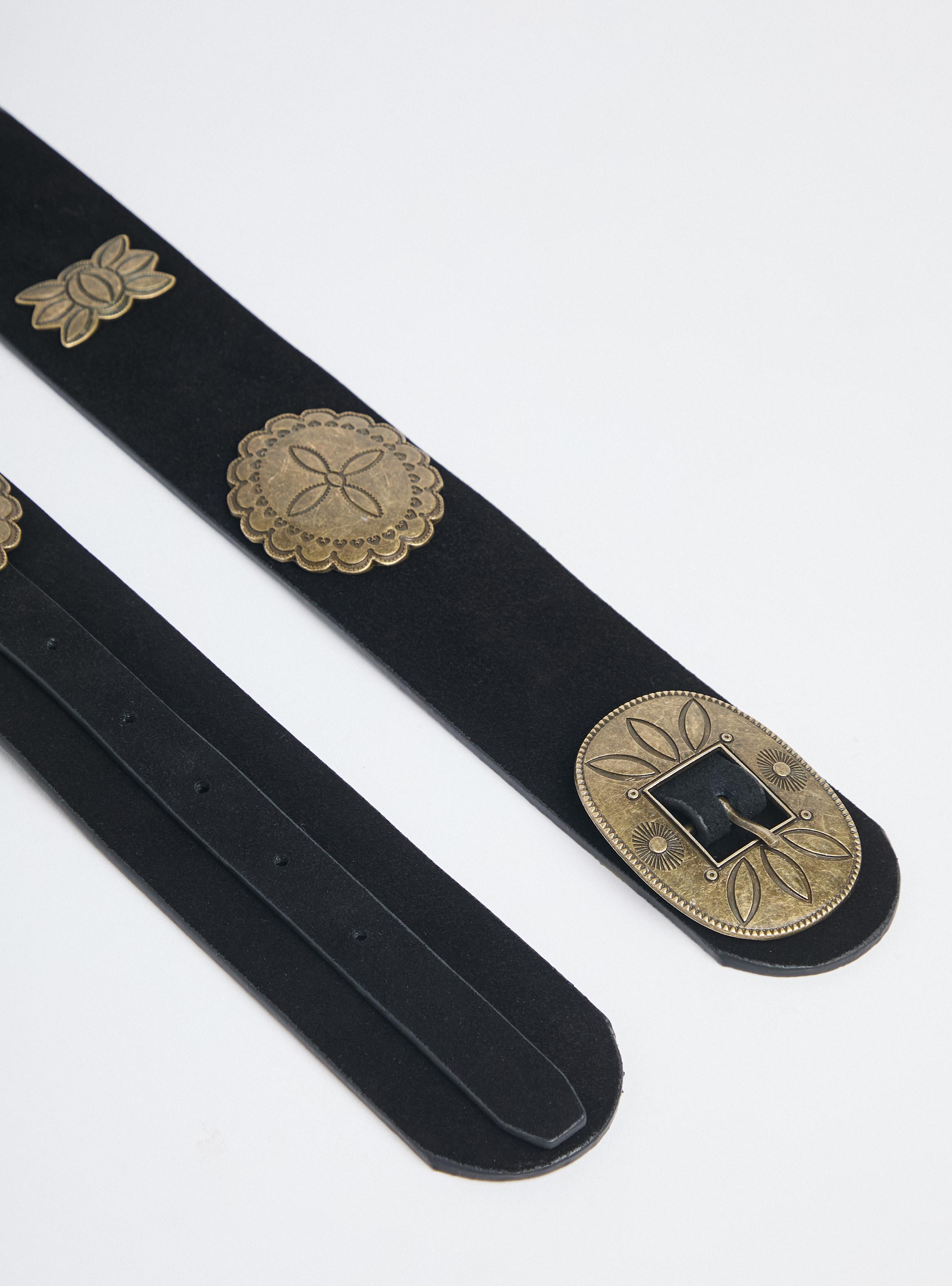 Cinturón de Gamuza con Hebillas Diseño-4